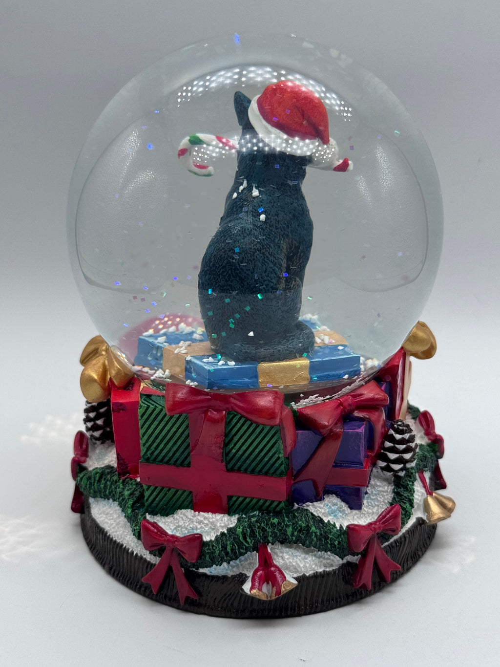 Lisa Parker Krampuss Cat Snow Globe