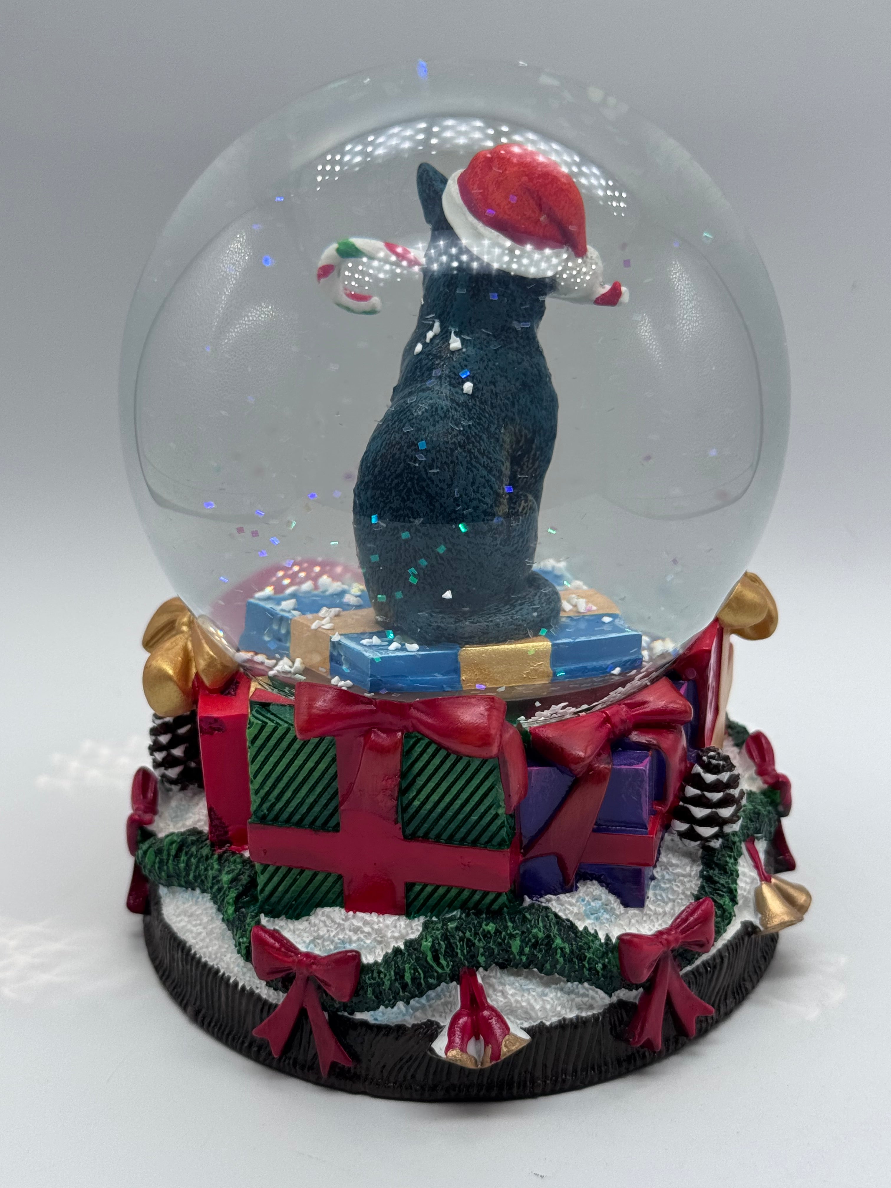 Lisa Parker Krampuss Cat Snow Globe