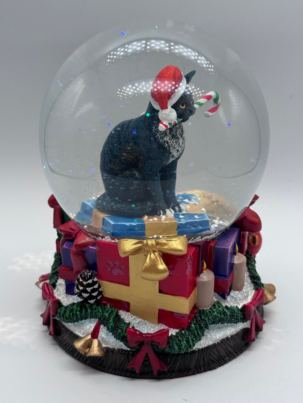 Lisa Parker Krampuss Cat Snow Globe