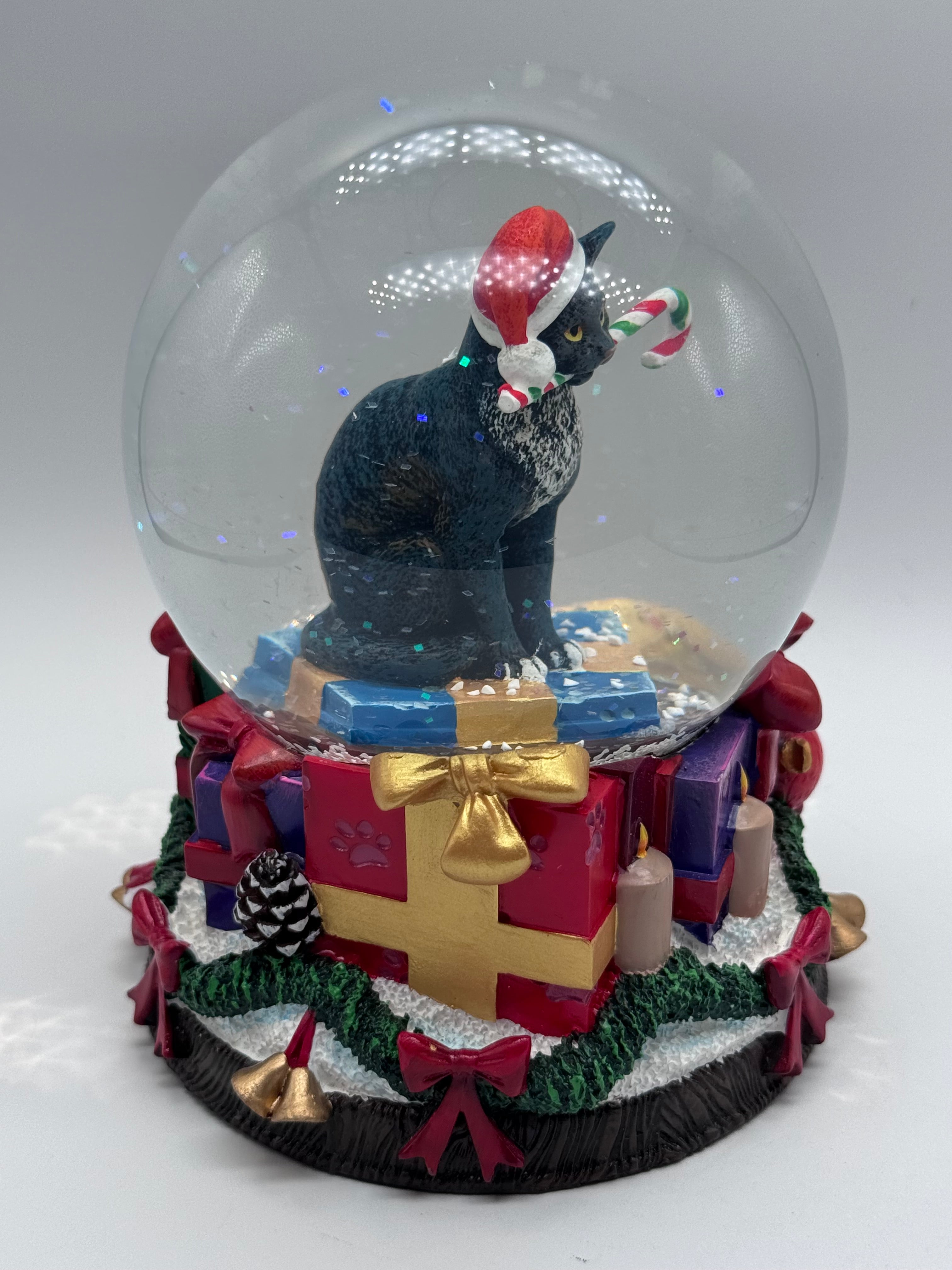 Lisa Parker Krampuss Cat Snow Globe