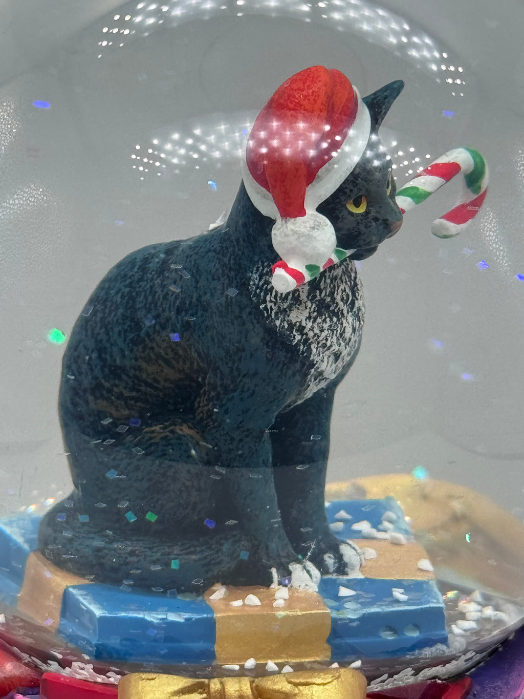 Lisa Parker Krampuss Cat Snow Globe