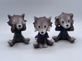 Three Wise Werewolf Collectible Figurines 7.5cm