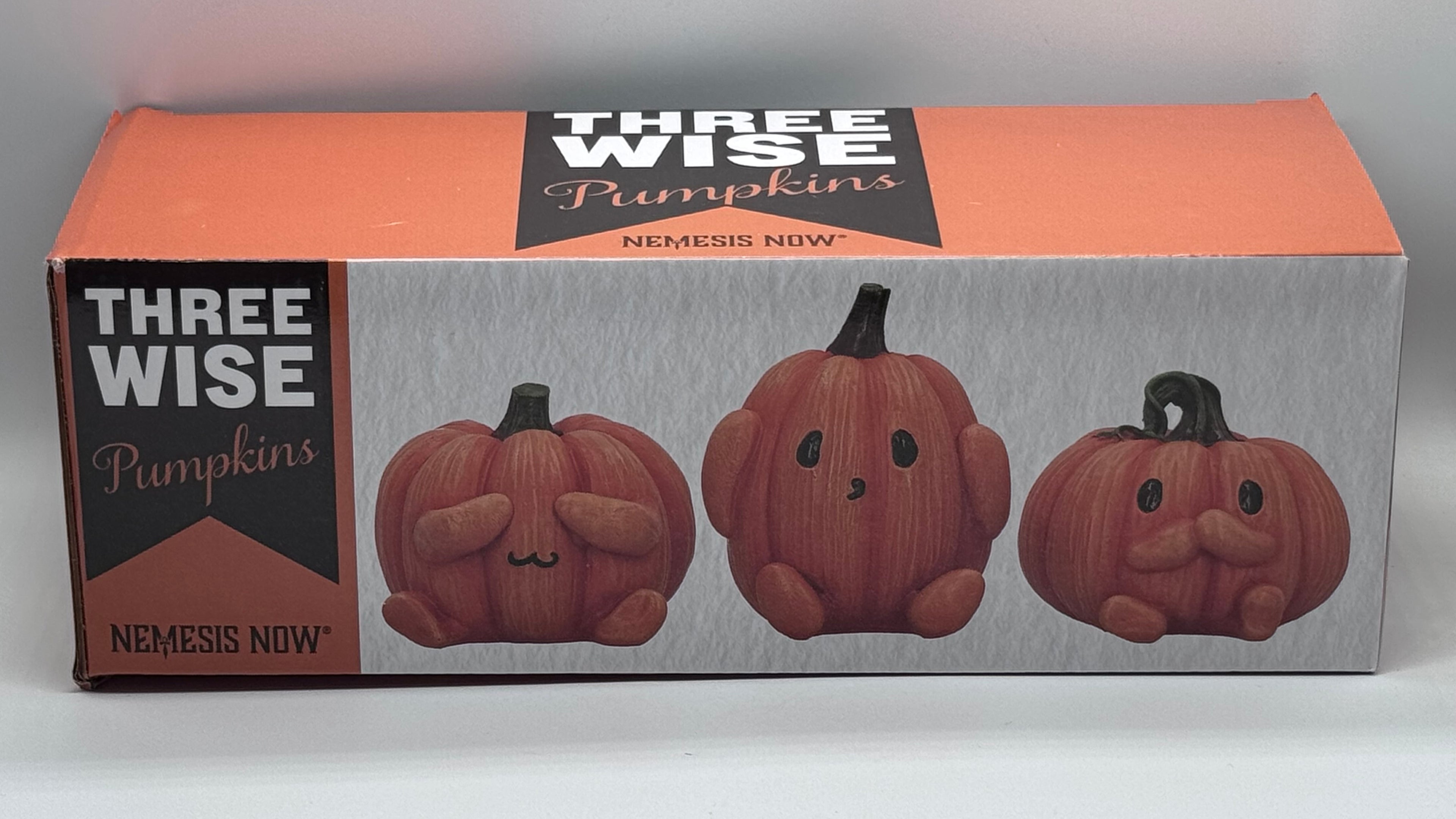 Three Wise Pumpkin Collectible Figurines 8cm