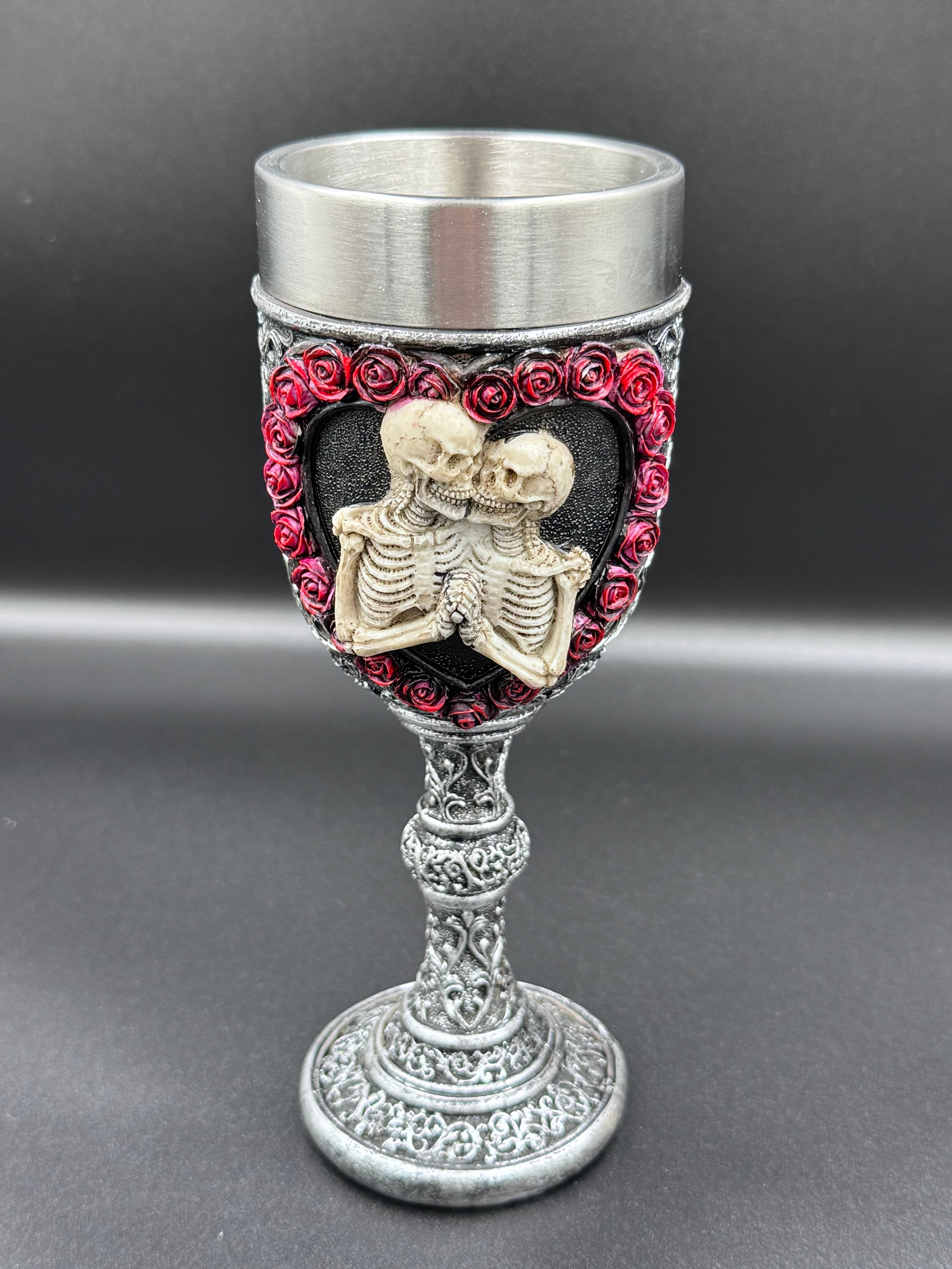 To Have and To Hold Skeleton Lovers Goblet 19.5cm
