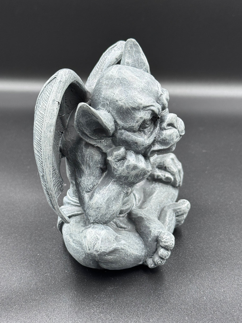 Laverne Dark Black Grotesque Gargoyle Figurine
