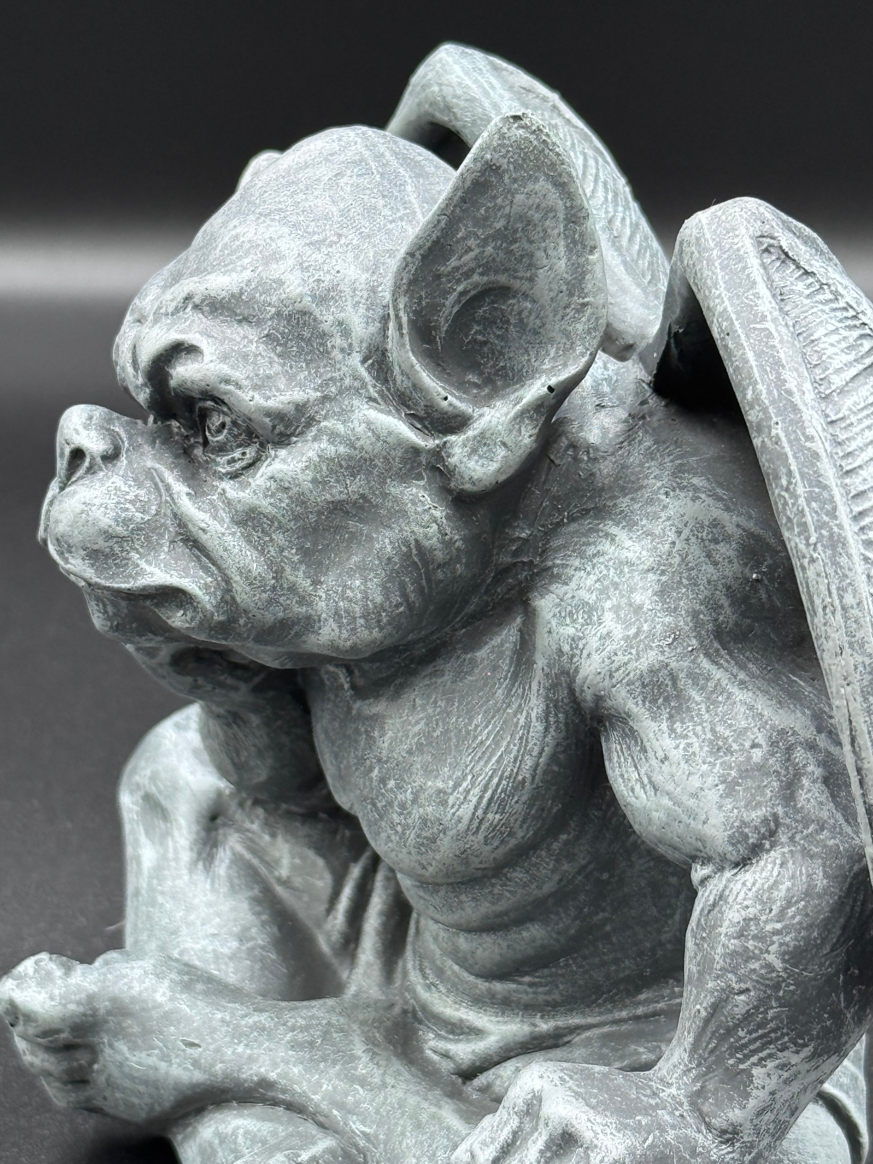 Laverne Dark Black Grotesque Gargoyle Figurine