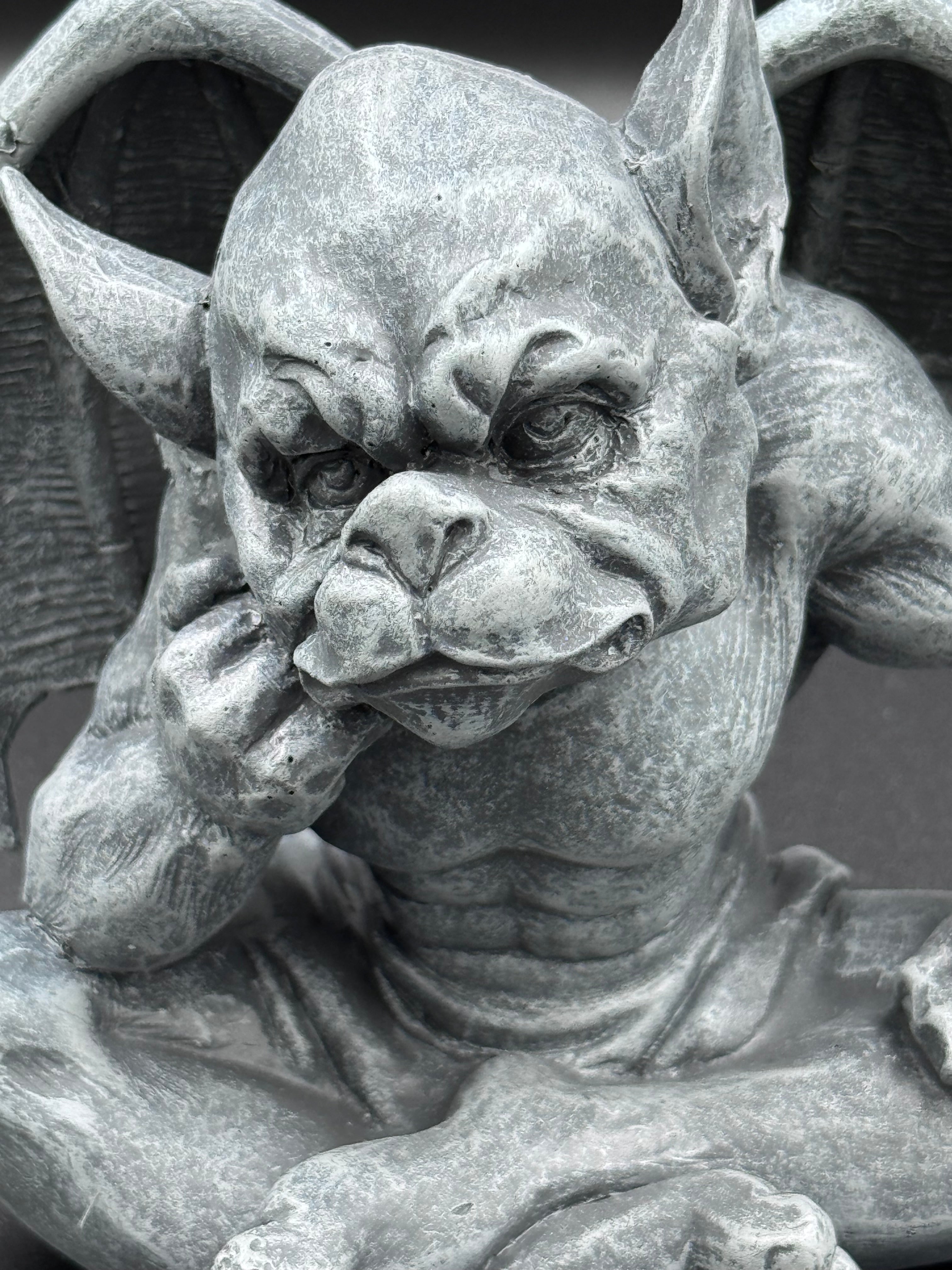 Laverne Dark Black Grotesque Gargoyle Figurine