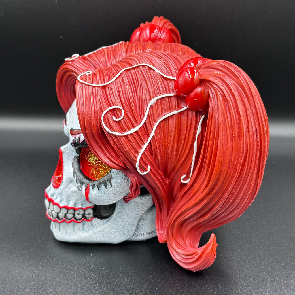 Drop Dead Gorgeous - Cackle and Chaos Clown Doll Skull