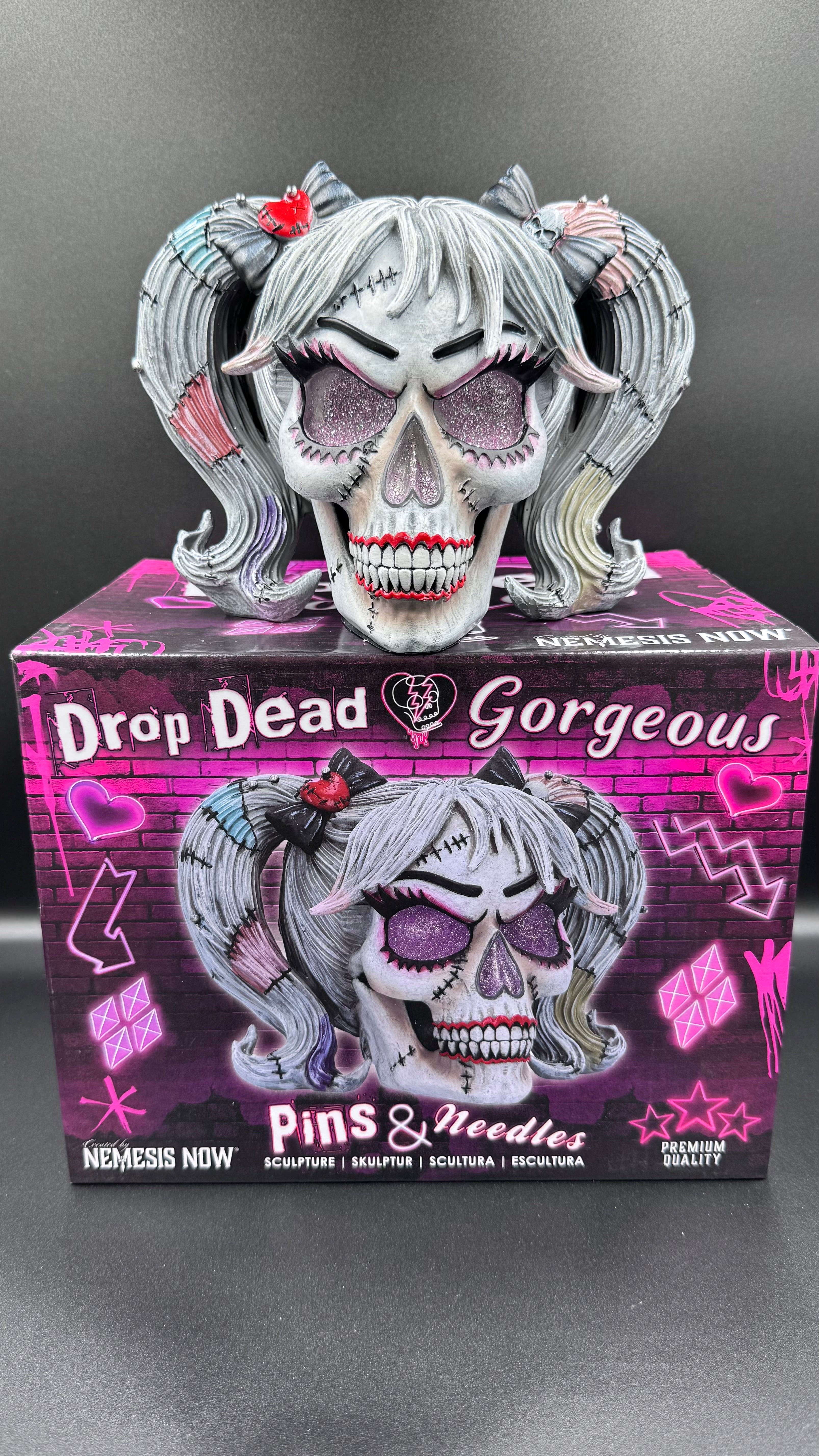 Drop Dead Gorgeous - Pins and Needles Franken-doll Skull