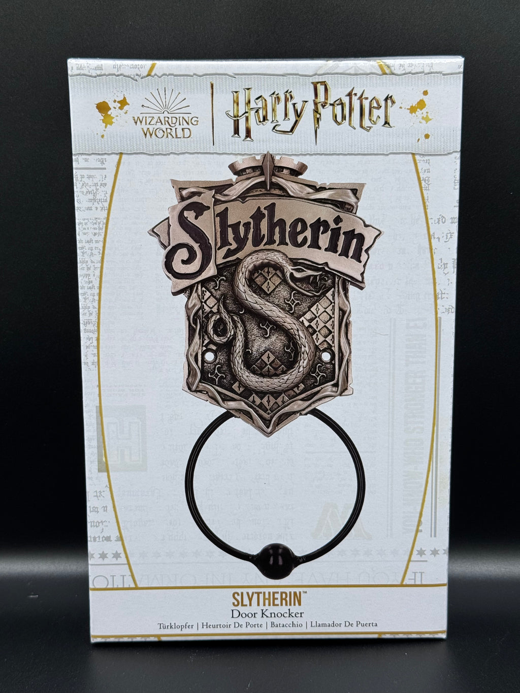 Officially Licensed Harry Potter Bronze Slytherin Door Knocker 19.8cm