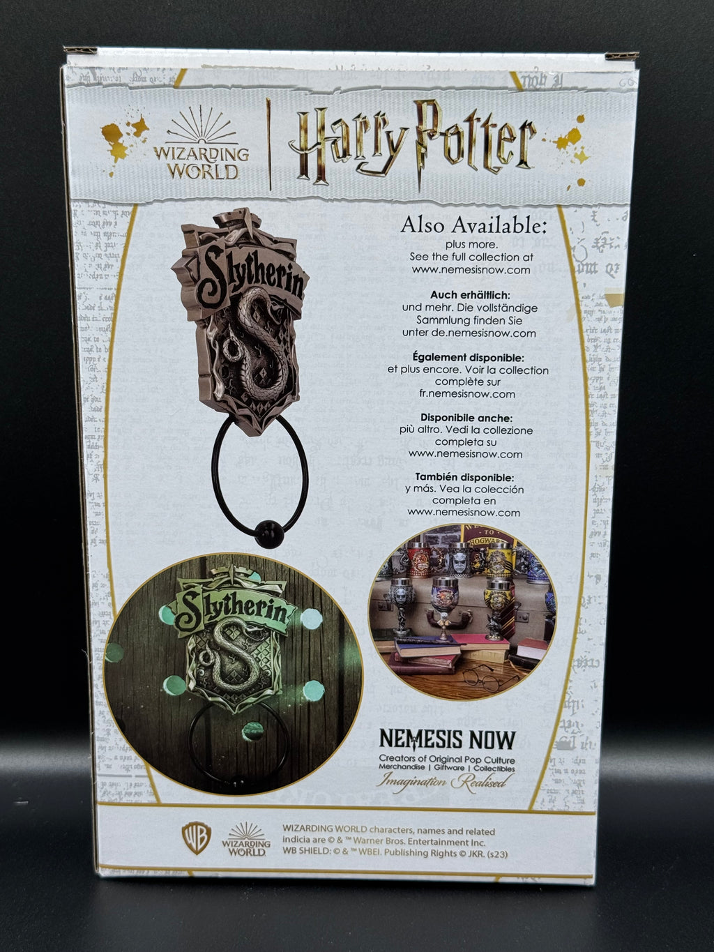 Officially Licensed Harry Potter Bronze Slytherin Door Knocker 19.8cm