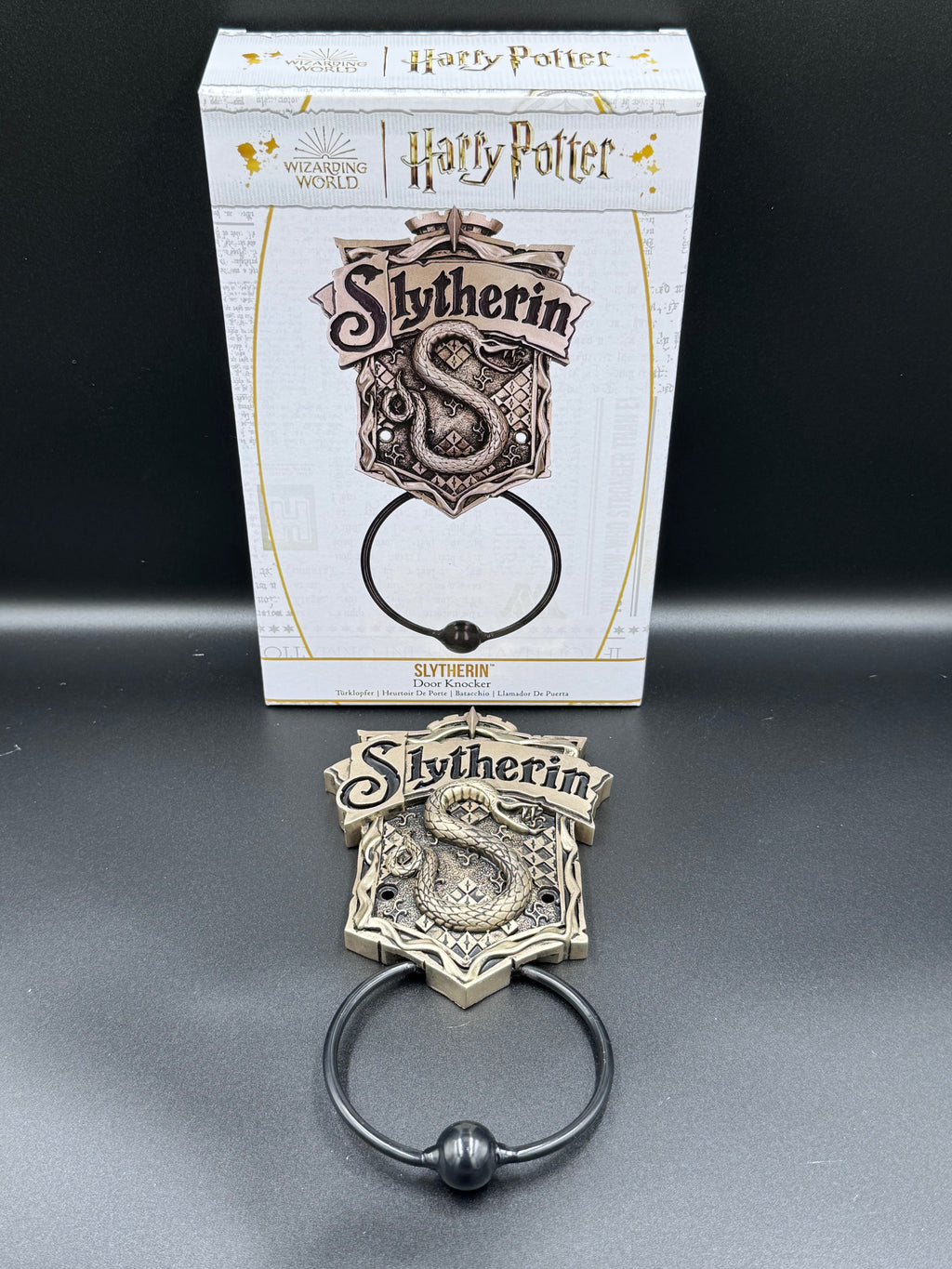 Officially Licensed Harry Potter Bronze Slytherin Door Knocker 19.8cm