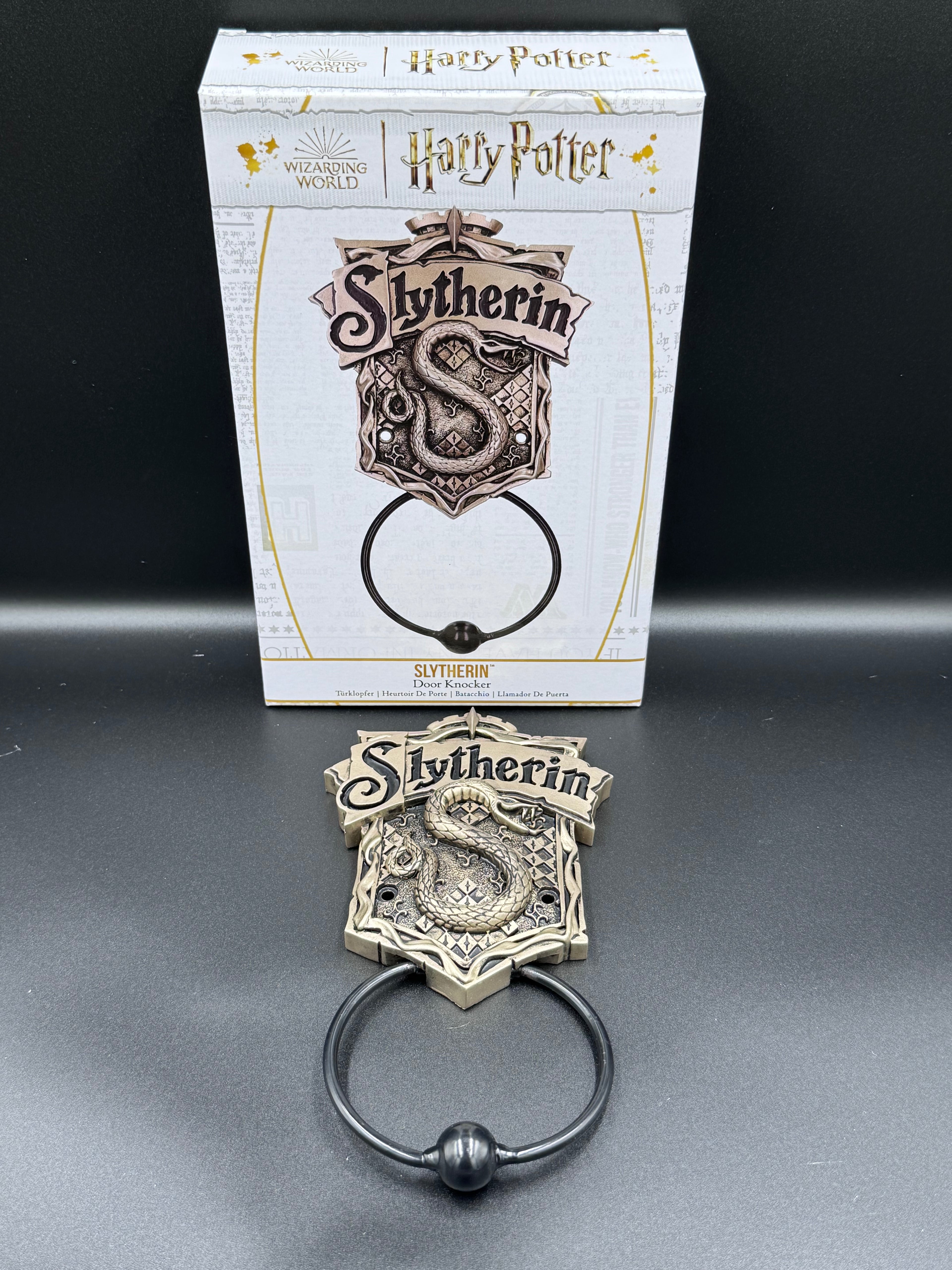 Officially Licensed Harry Potter Bronze Slytherin Door Knocker 19.8cm