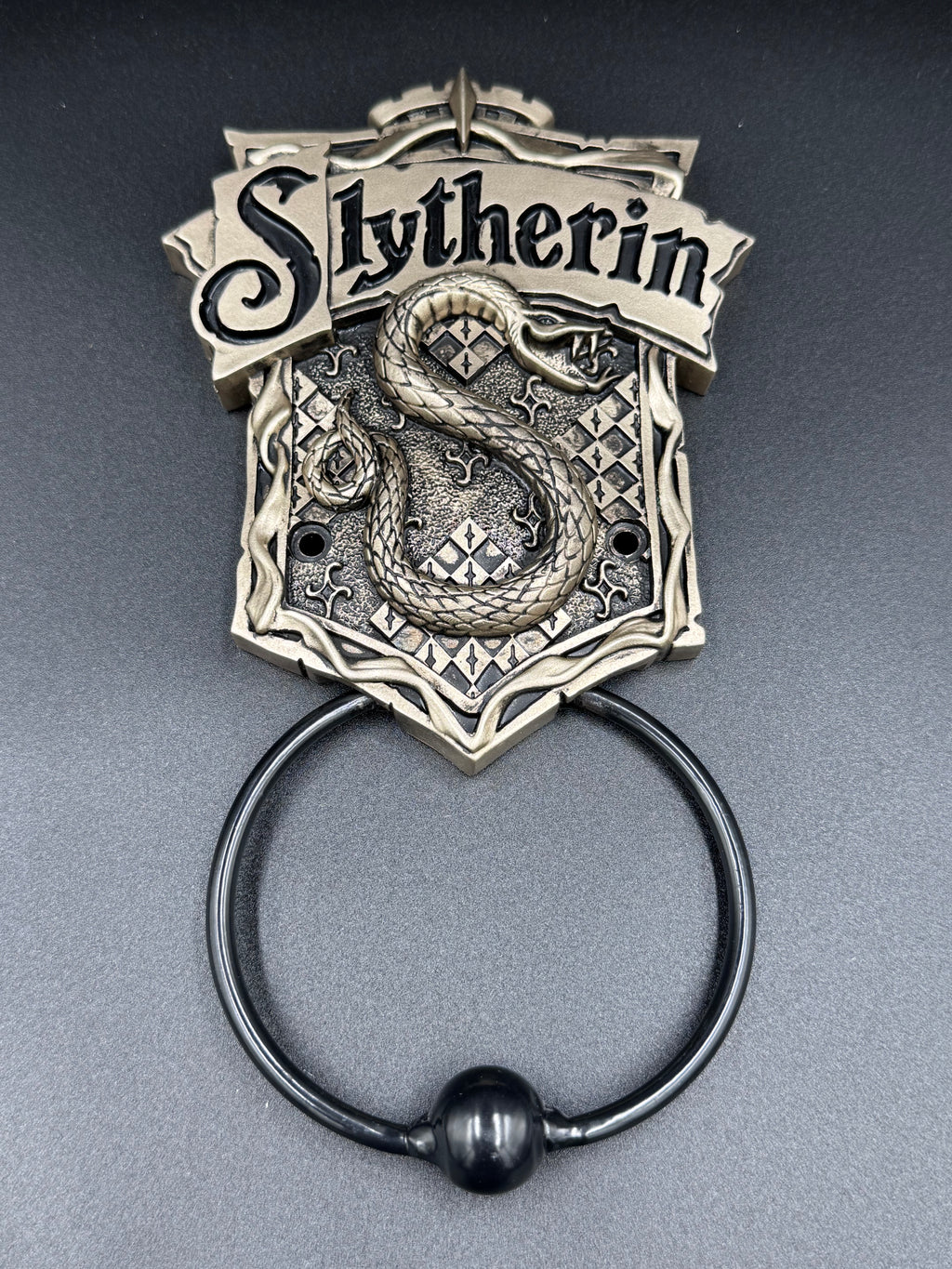Officially Licensed Harry Potter Bronze Slytherin Door Knocker 19.8cm