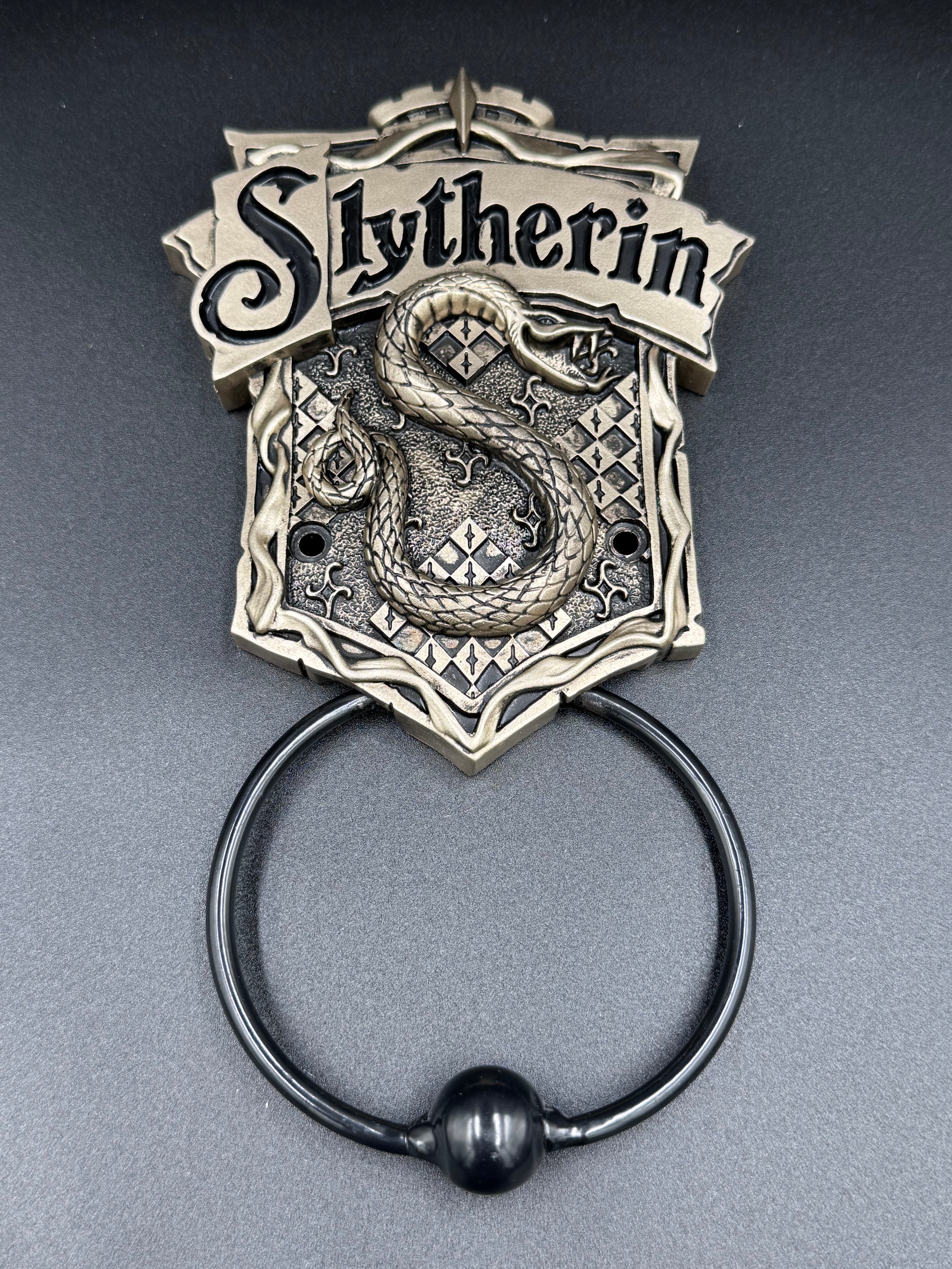 Officially Licensed Harry Potter Bronze Slytherin Door Knocker 19.8cm