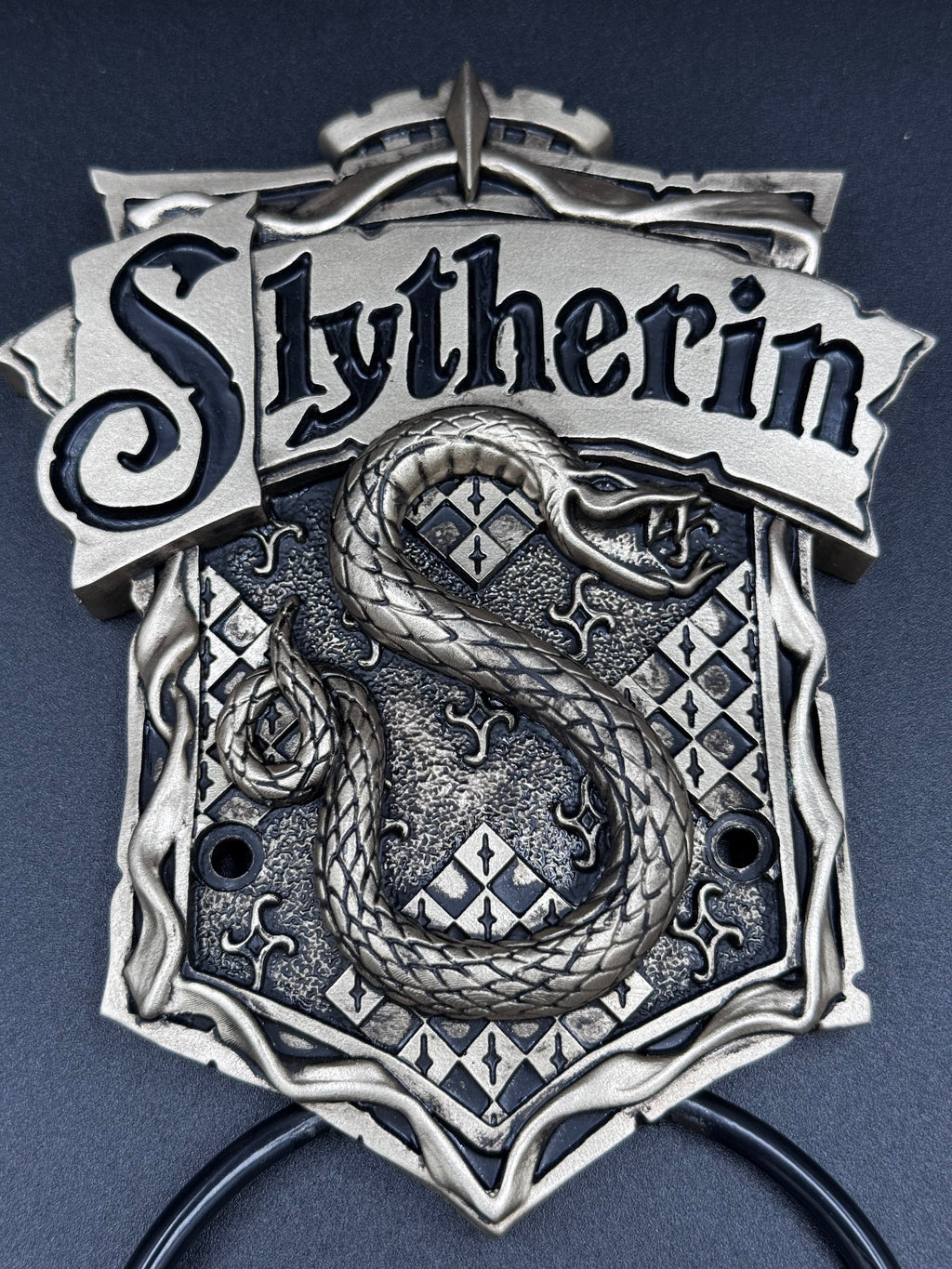 Officially Licensed Harry Potter Bronze Slytherin Door Knocker 19.8cm