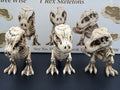 Three Wise Tyrannosaurus Rex Skeleton Figurines