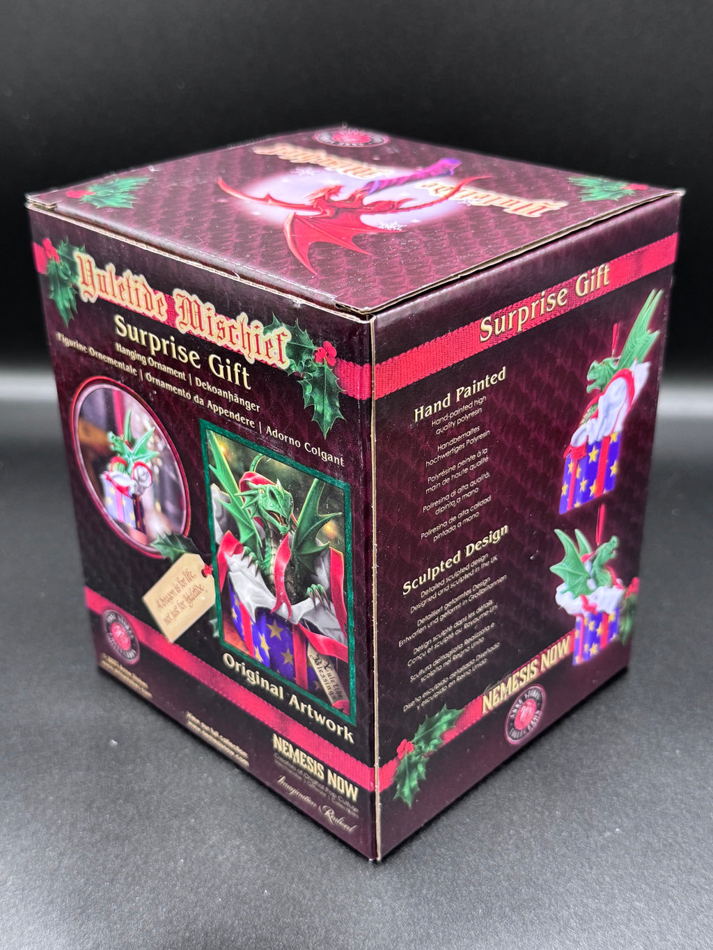 Anne Stokes Surprise Gift Hanging Ornament 12.5cm