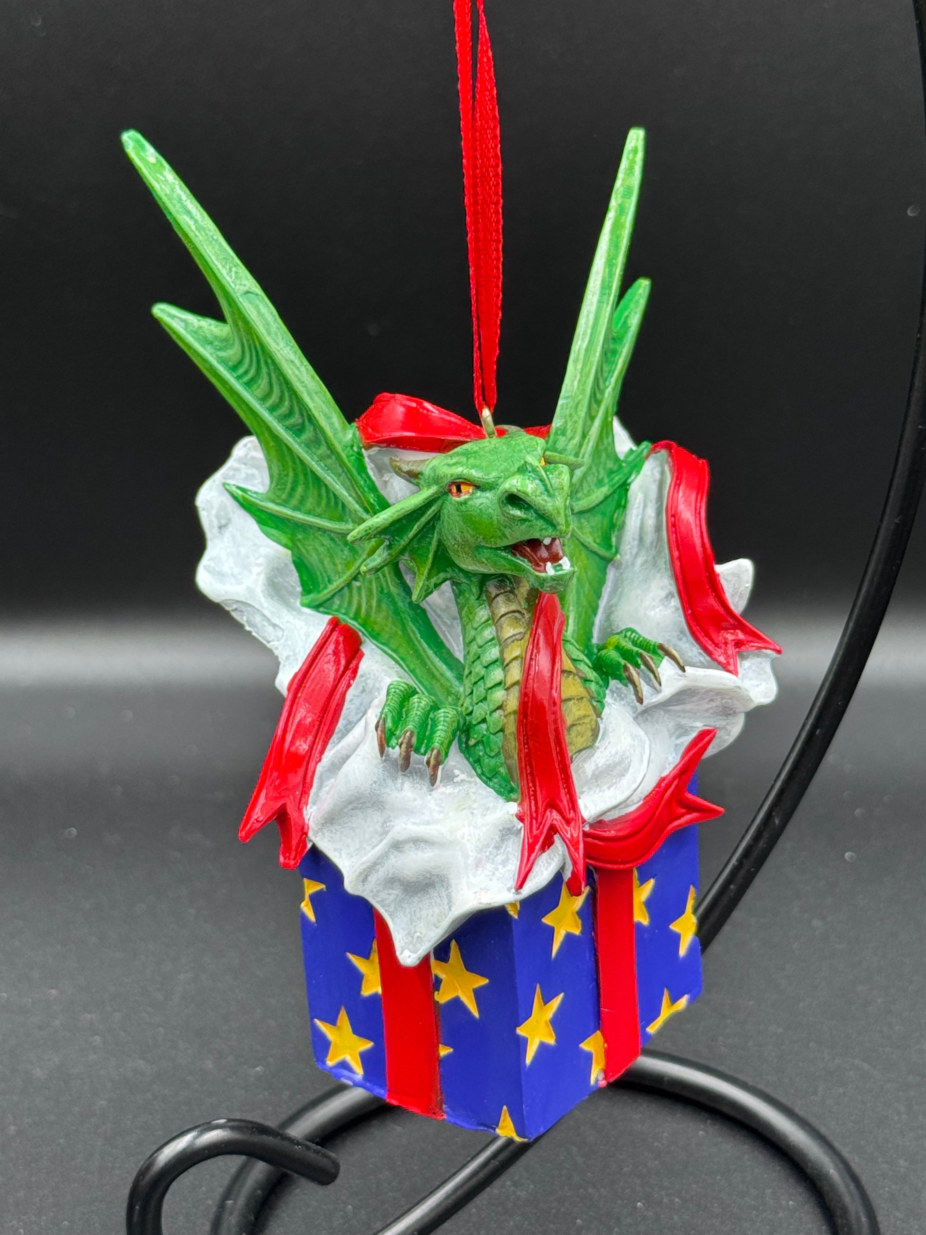 Anne Stokes Surprise Gift Hanging Ornament 12.5cm