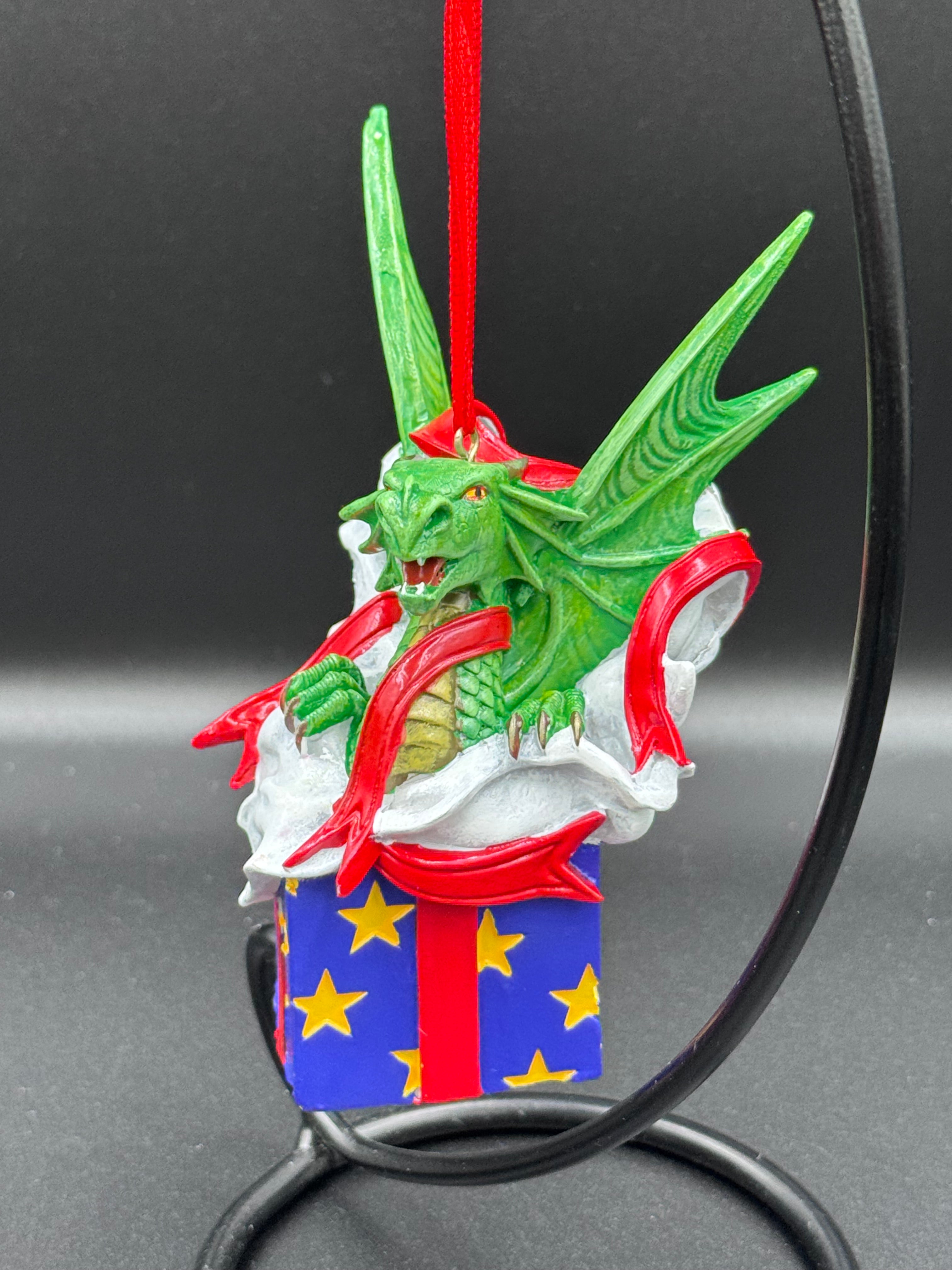 Anne Stokes Surprise Gift Hanging Ornament 12.5cm