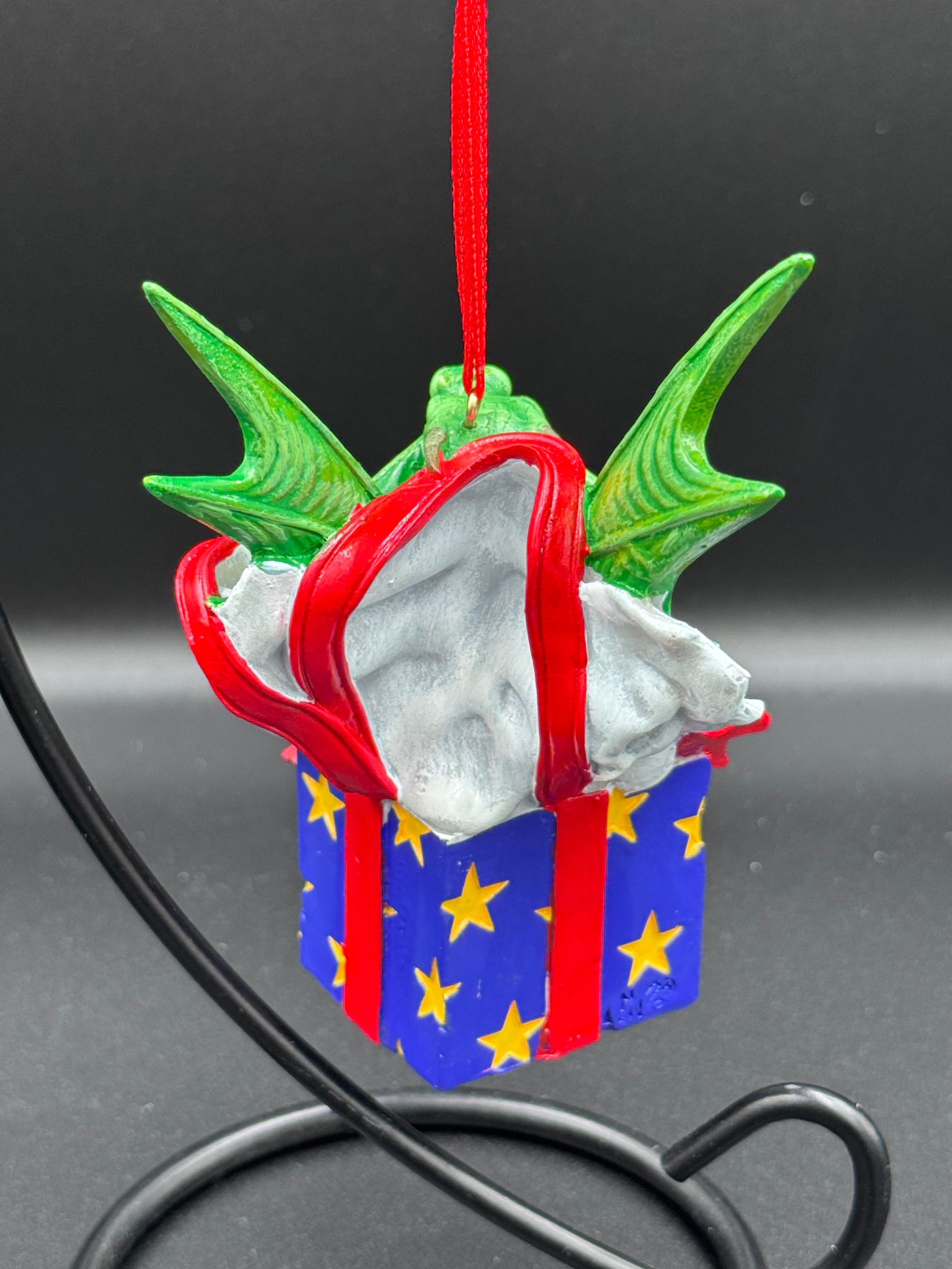 Anne Stokes Surprise Gift Hanging Ornament 12.5cm