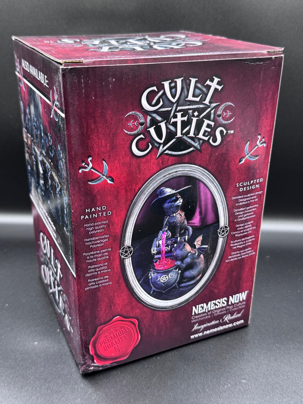 Cult Cuties Malpuss and Purrah Curious Cauldron 18.5cm