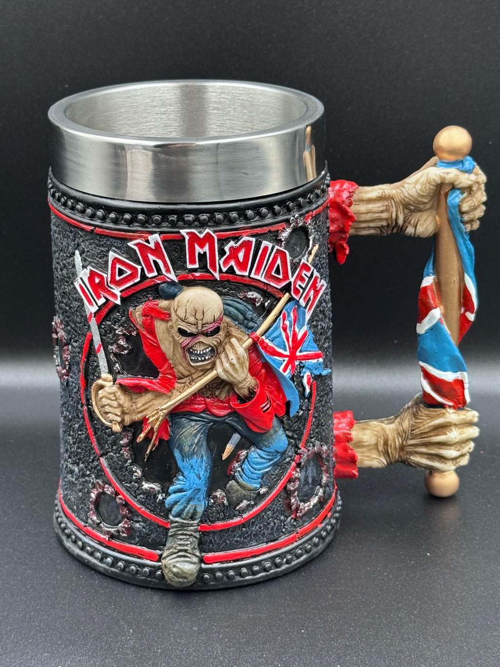 Iron Maiden Eddie The Trooper Tankard Mug Officially Licensed Merchandise