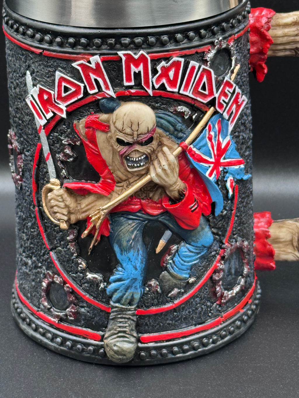 Iron Maiden Eddie The Trooper Tankard Mug Officially Licensed Merchandise