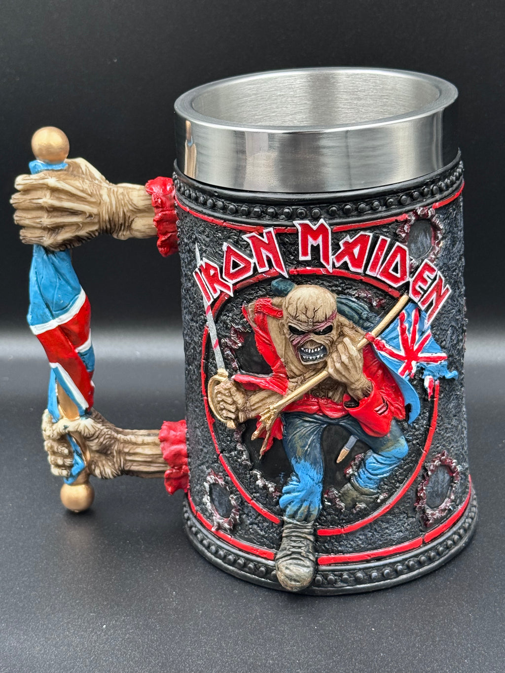 Iron Maiden Eddie The Trooper Tankard Mug Officially Licensed Merchandise