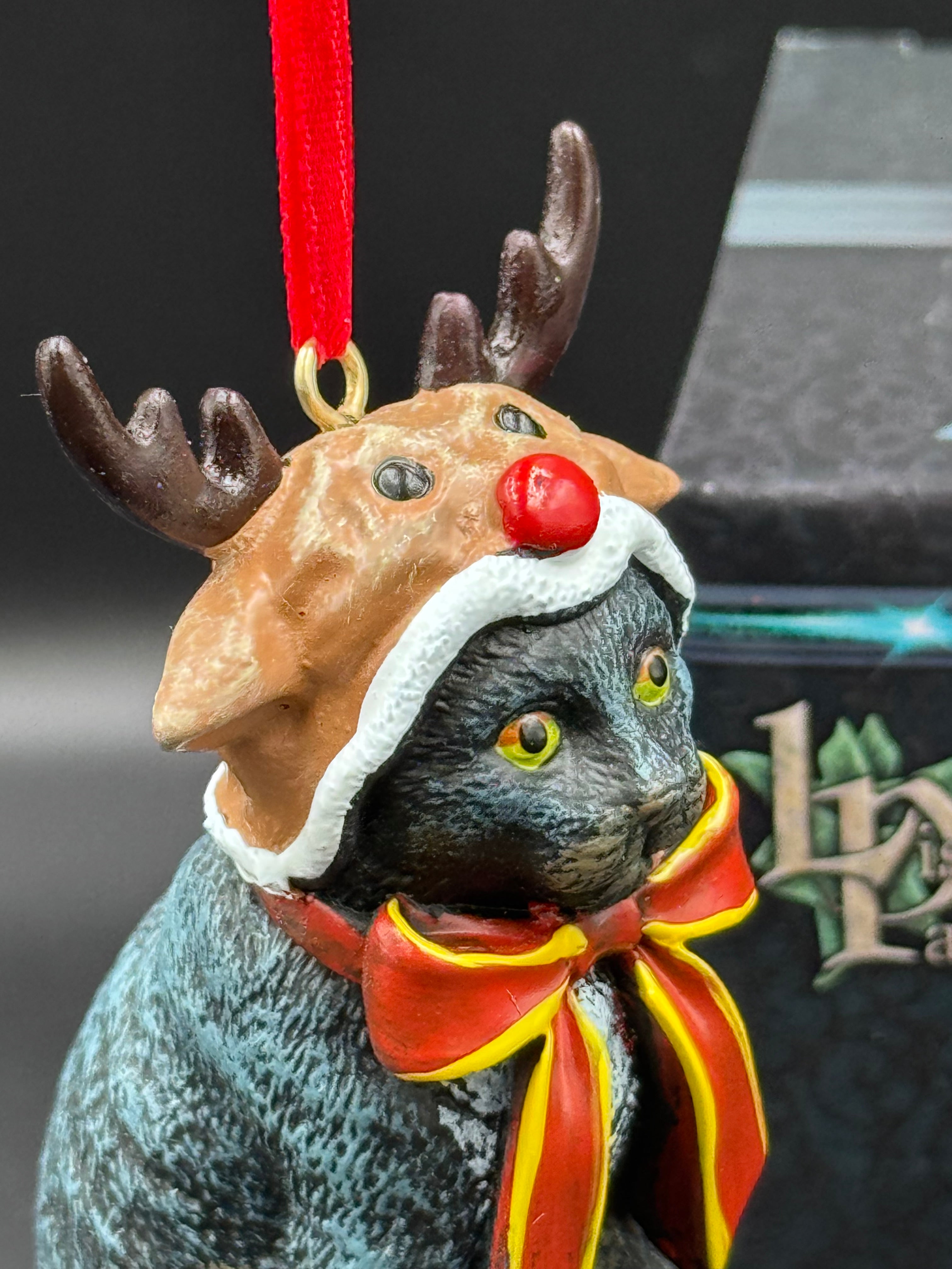 Lisa Parker Reindeer Cat Hanging Ornament 9cm