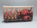 Highland Cow Embossed Purse 10cm