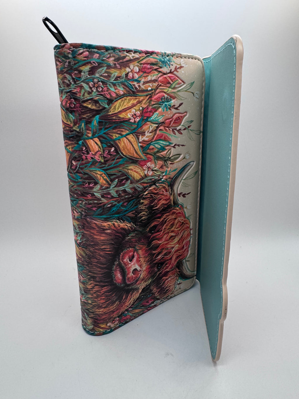 Highland Cow Embossed Purse 10cm