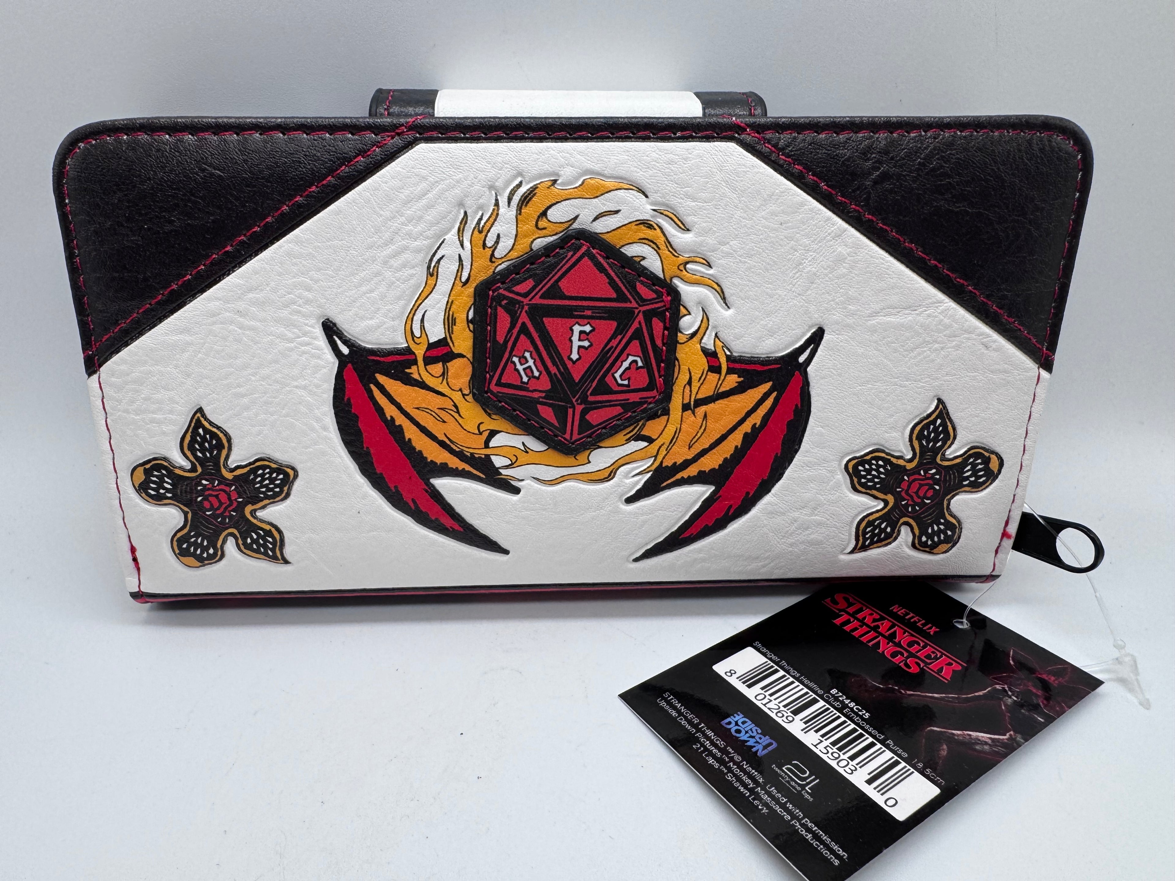 Stranger Things Hellfire Club Embossed Purse 10.5cm