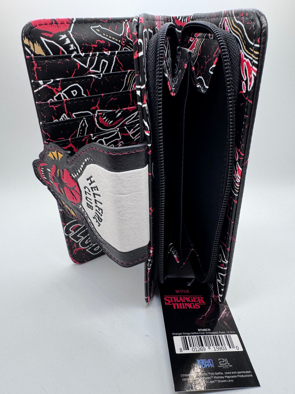 Stranger Things Hellfire Club Embossed Purse 10.5cm