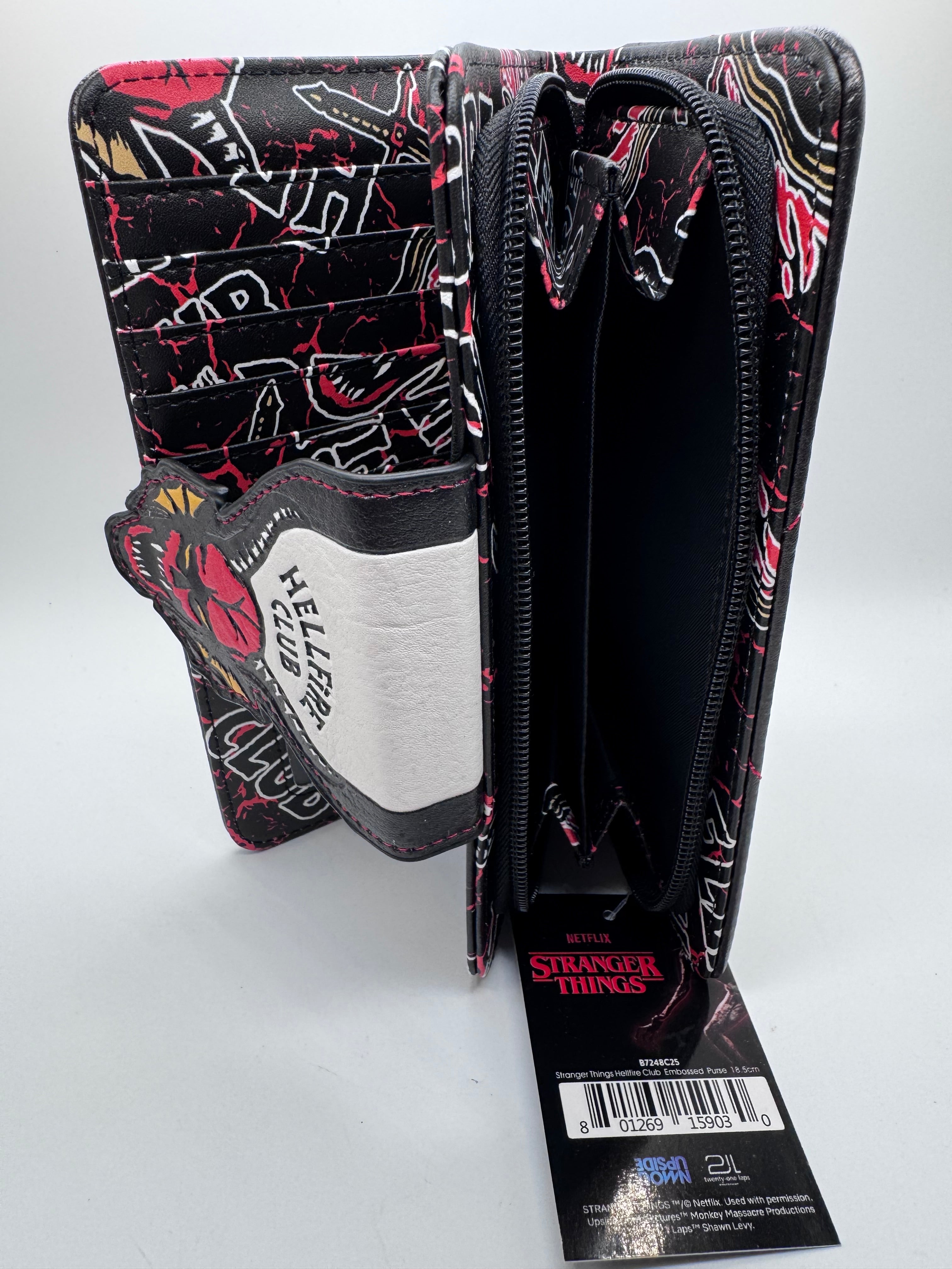 Stranger Things Hellfire Club Embossed Purse 10.5cm