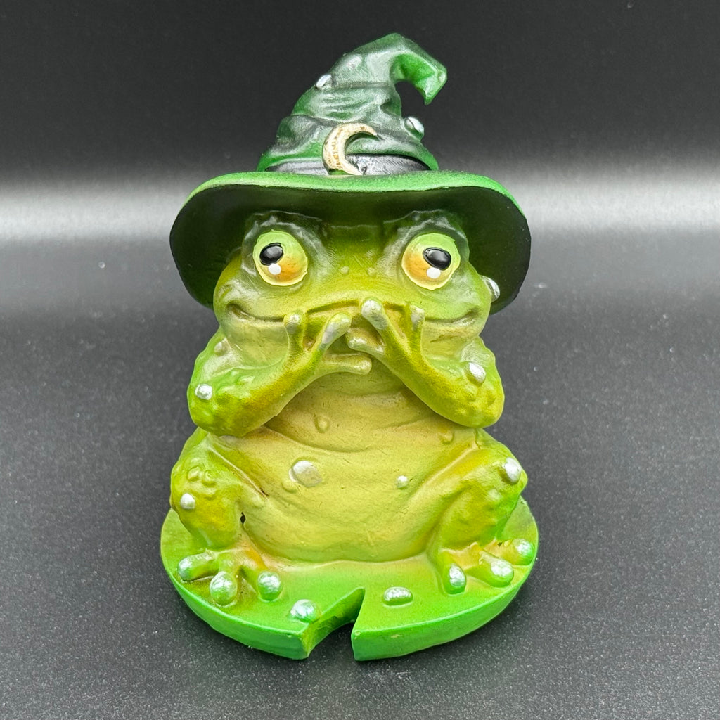 Three Wise Wizard Toad Figurines