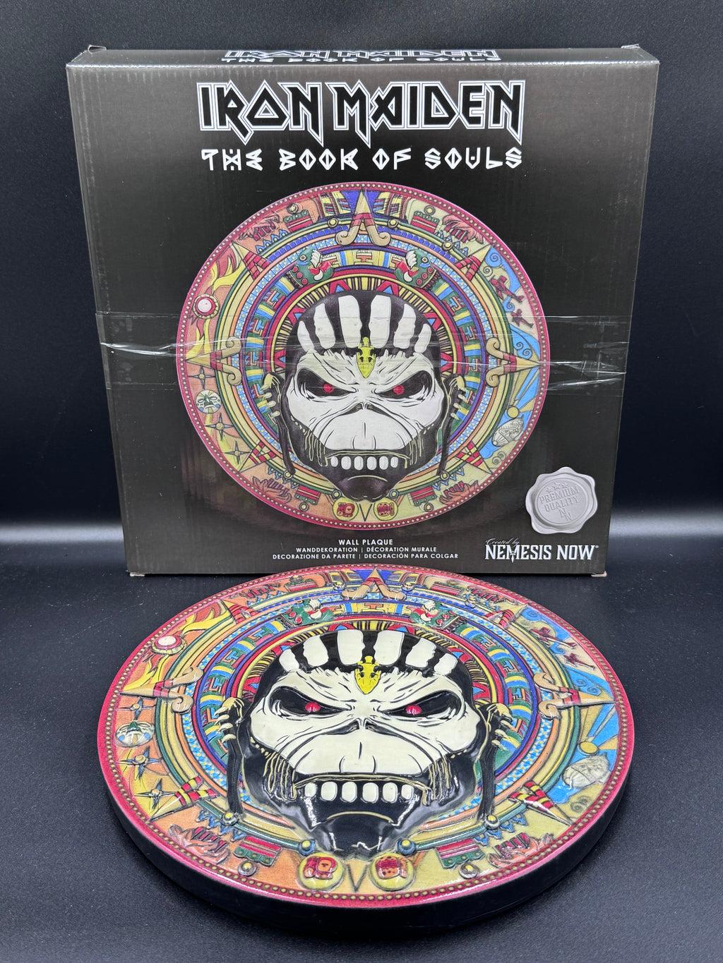 Iron Maiden Book of Souls Tribal Pattern Wall Plaque