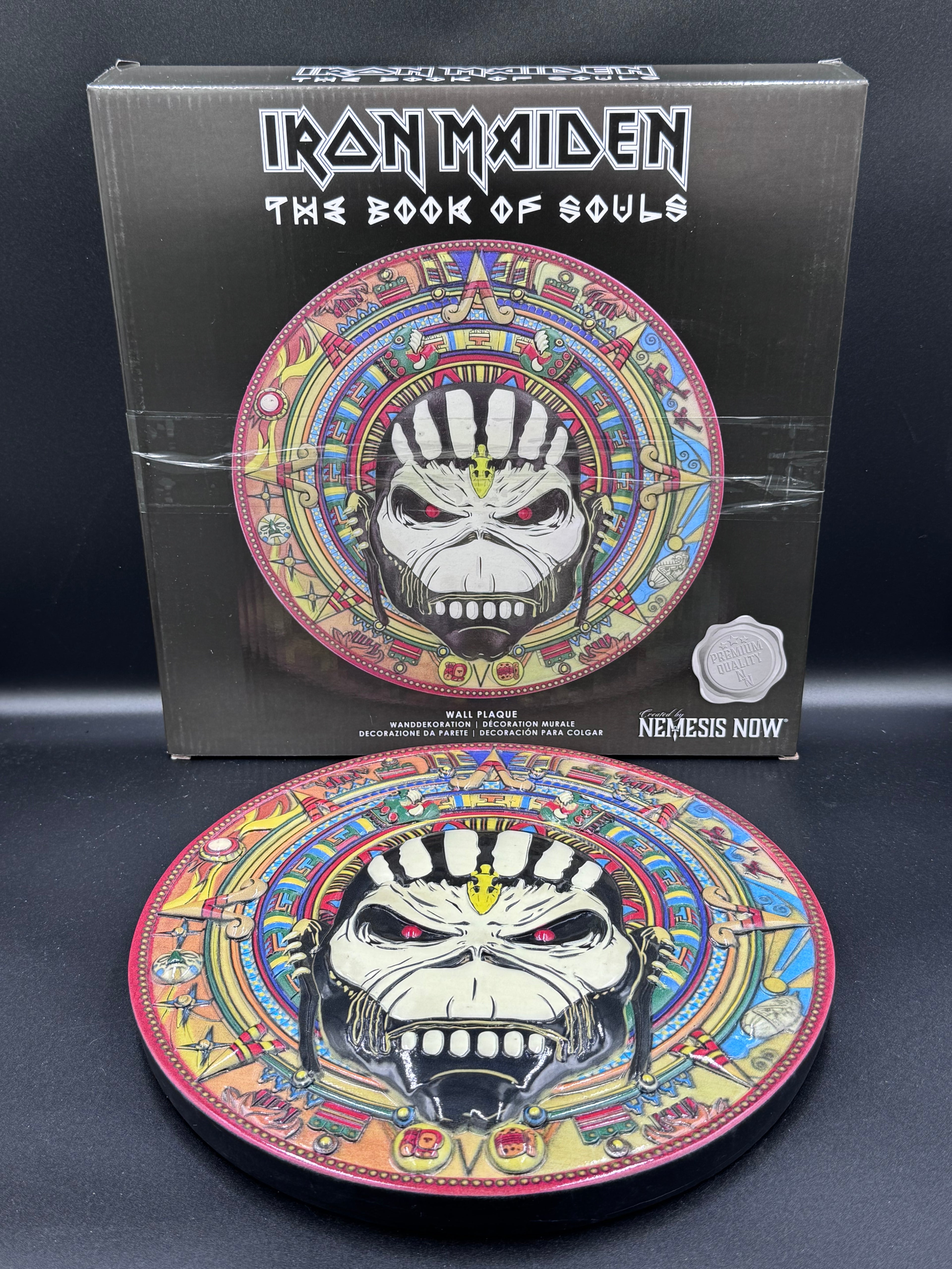 Iron Maiden Book of Souls Tribal Pattern Wall Plaque