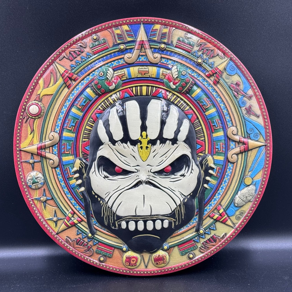 Iron Maiden Book of Souls Tribal Pattern Wall Plaque