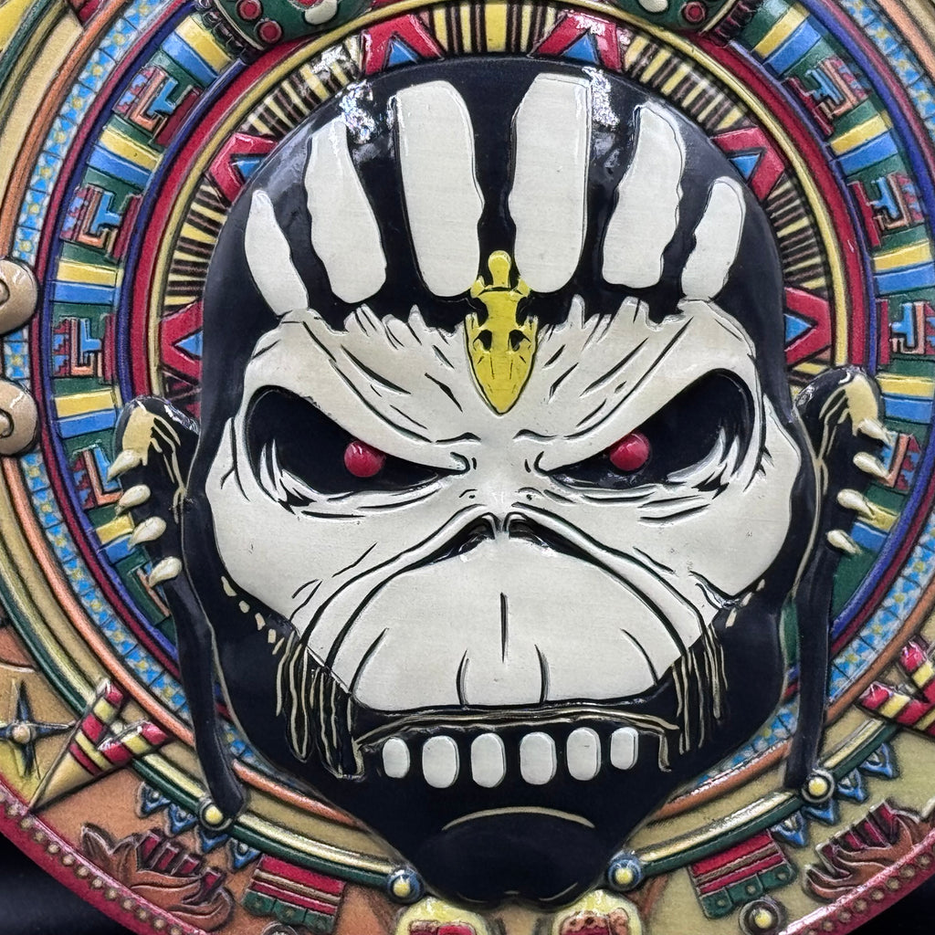 Iron Maiden Book of Souls Tribal Pattern Wall Plaque