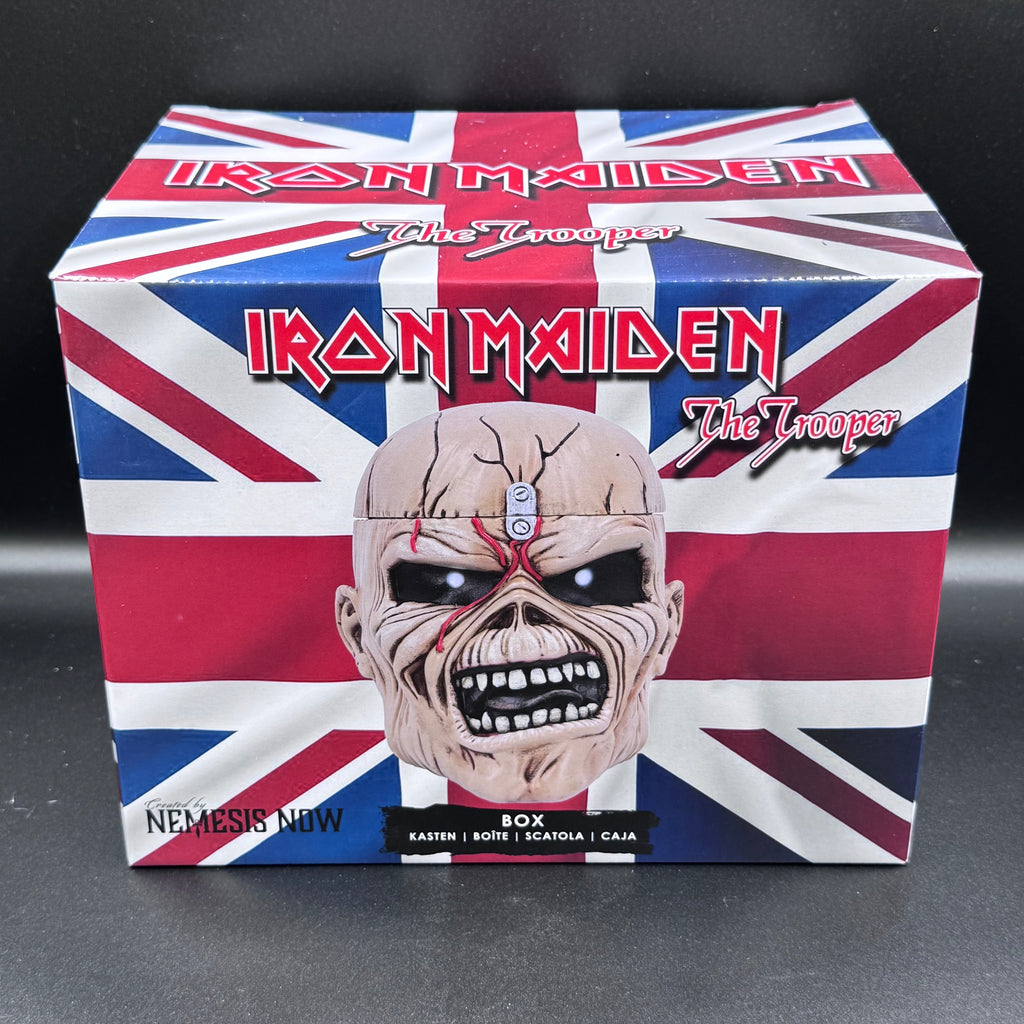Iron Maiden Eddie The Trooper Head Trinket Box