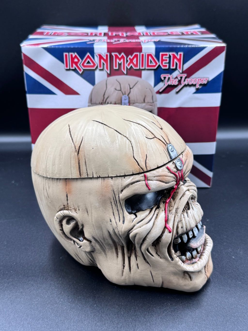 Iron Maiden Eddie The Trooper Head Trinket Box