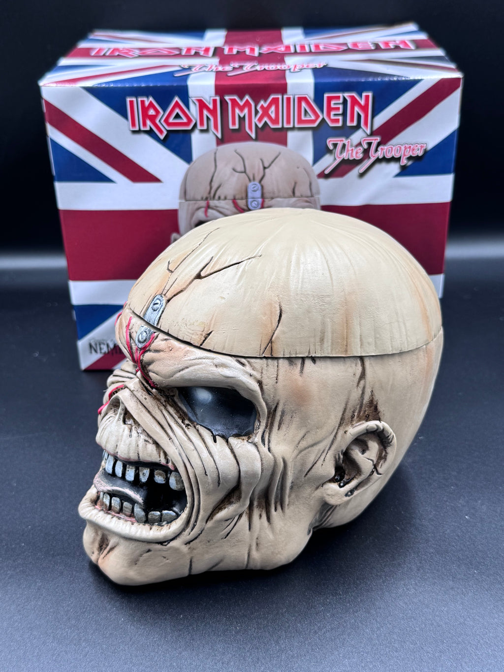 Iron Maiden Eddie The Trooper Head Trinket Box