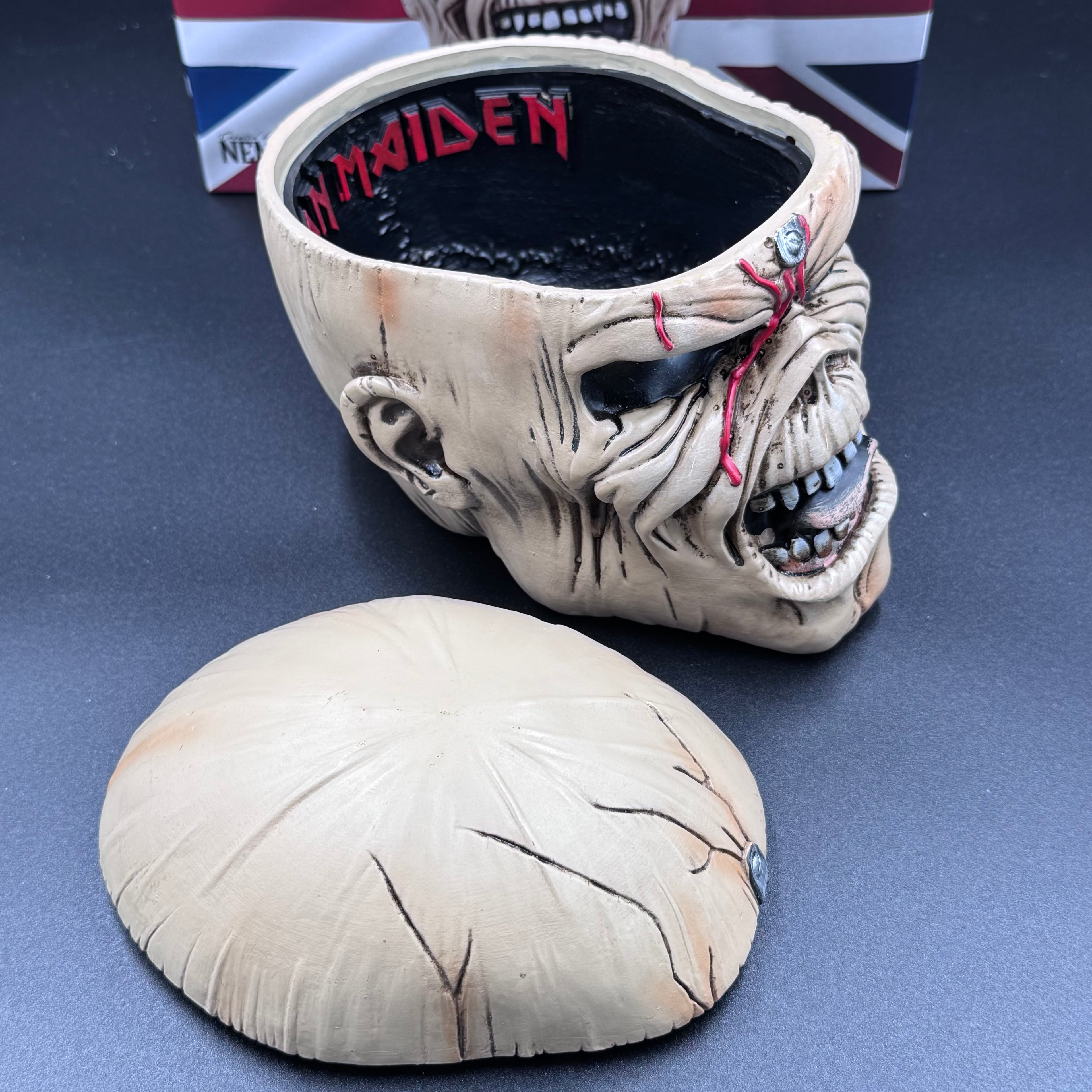 Iron Maiden Eddie The Trooper Head Trinket Box