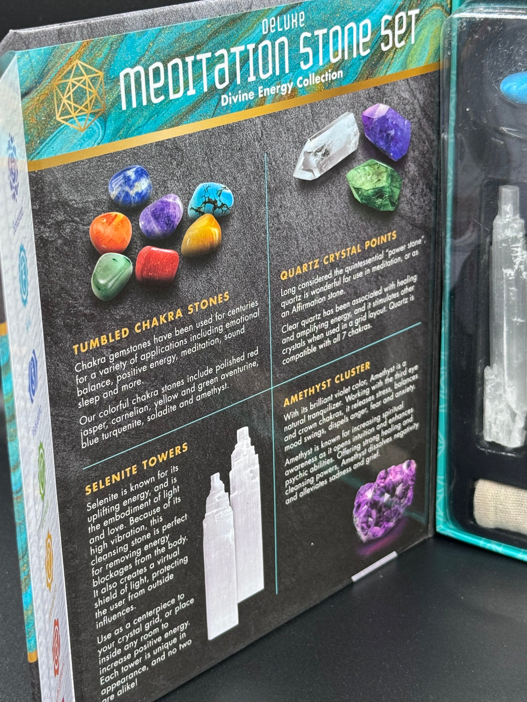 Deluxe Meditation Stone Set Power of Stone Divine Energy Stone Collection boxed