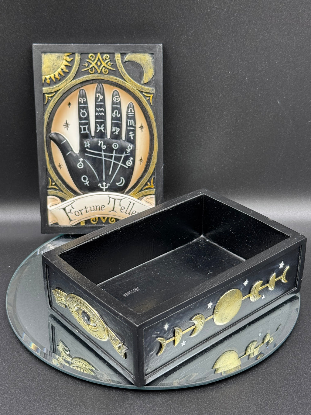 Fortune Teller Box 14.3cm, Resin, Tarot Card Box