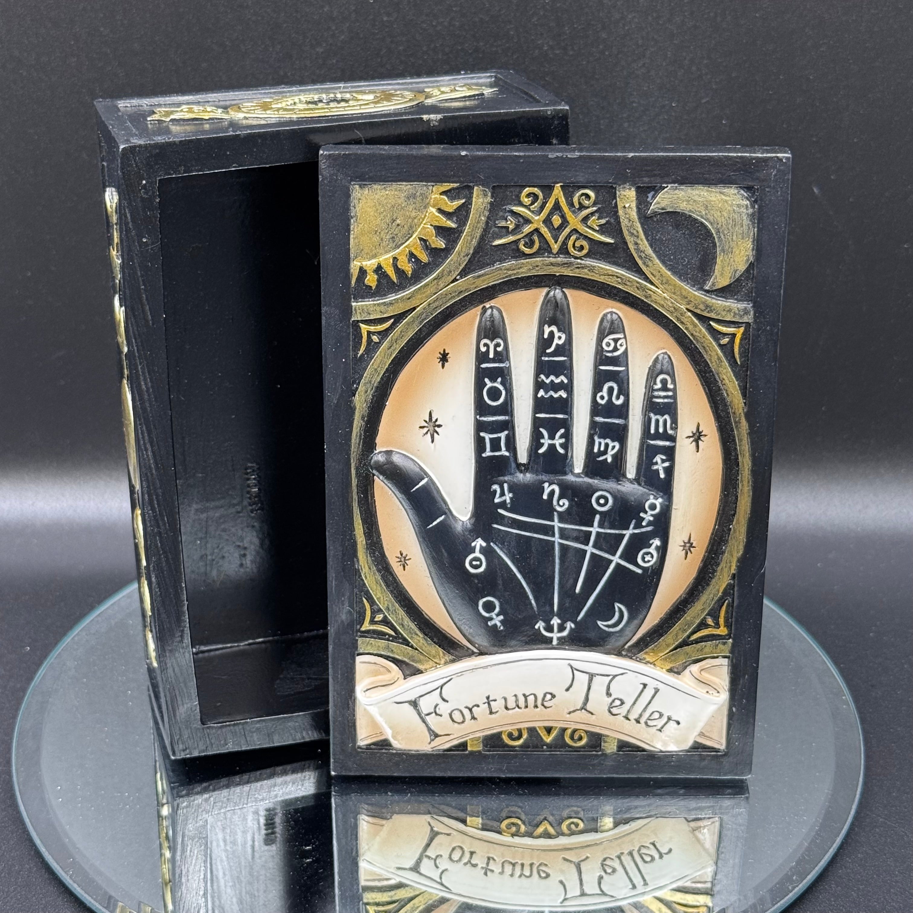 Fortune Teller Box 14.3cm, Resin, Tarot Card Box