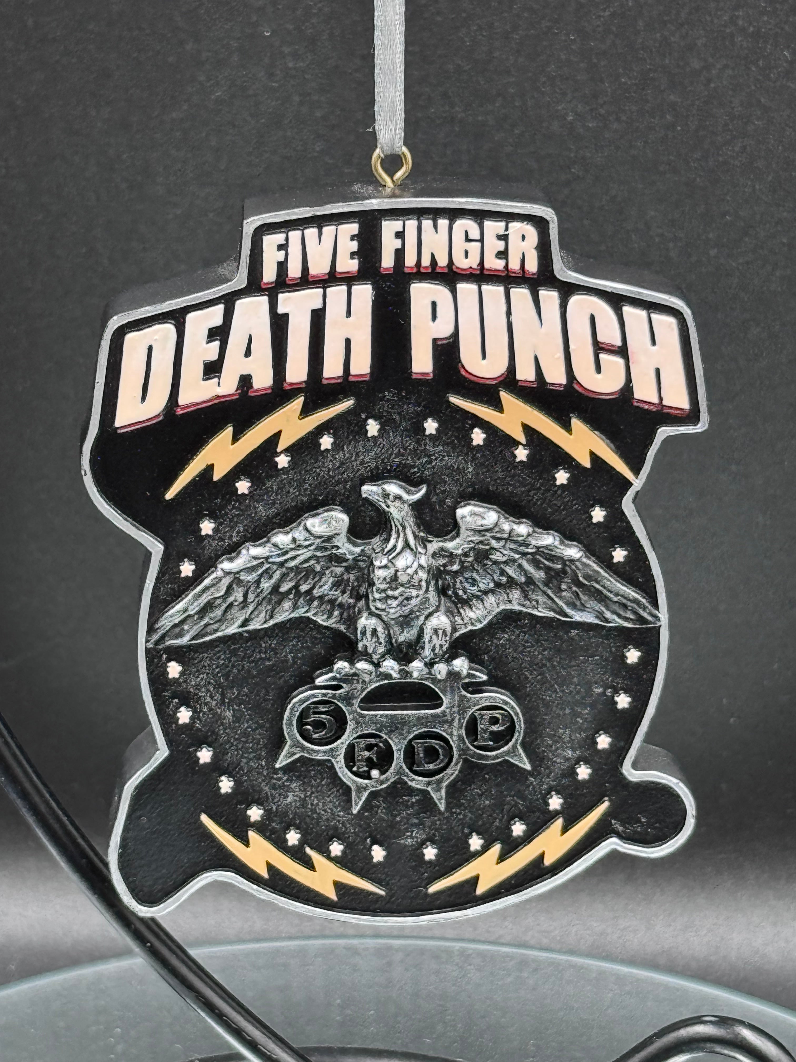 Five Finger Death Punch Hanging Xmas Decoration 9.5cm