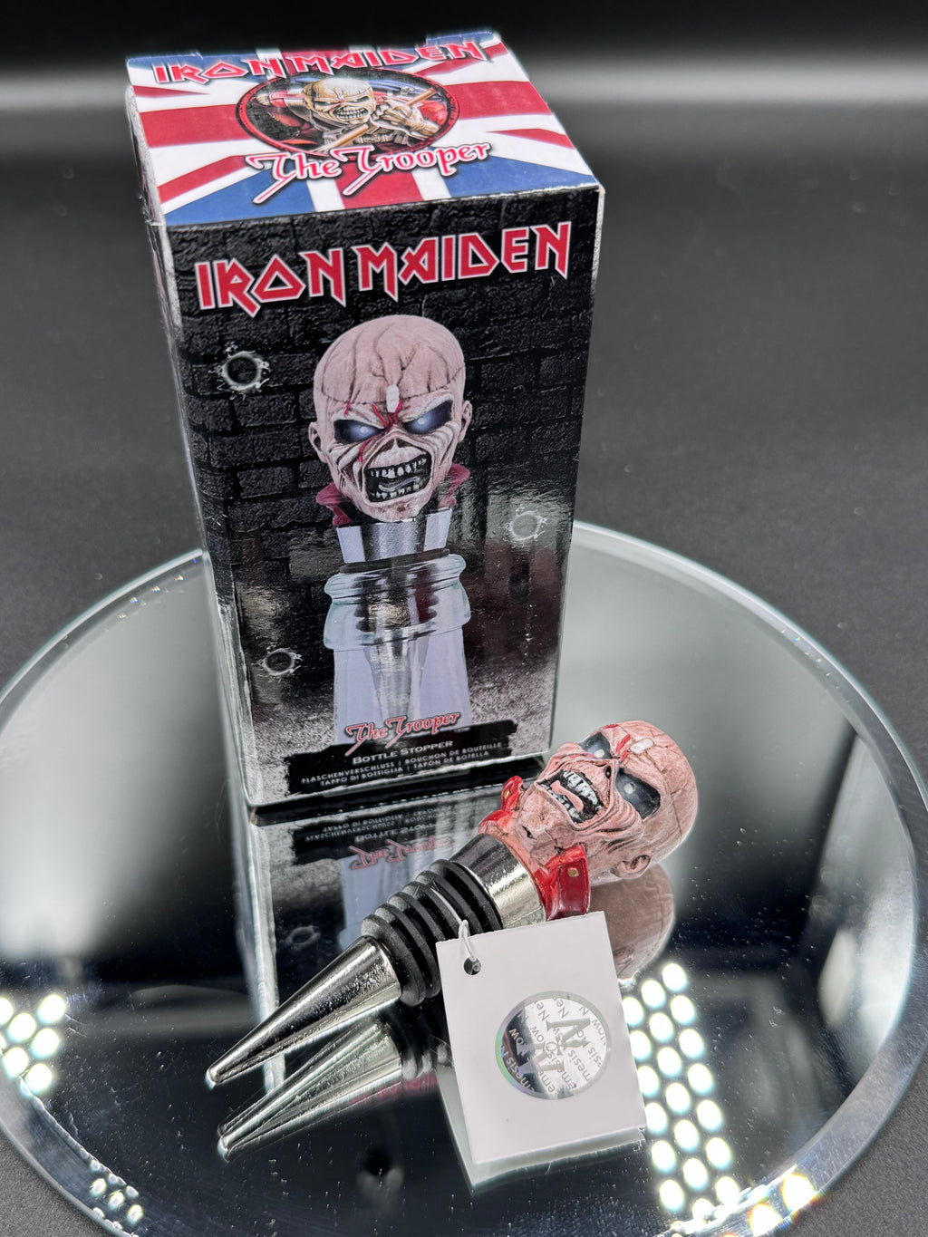 Officially Licensed Iron Maiden Eddie The Trooper Bottle Stopper 10cm