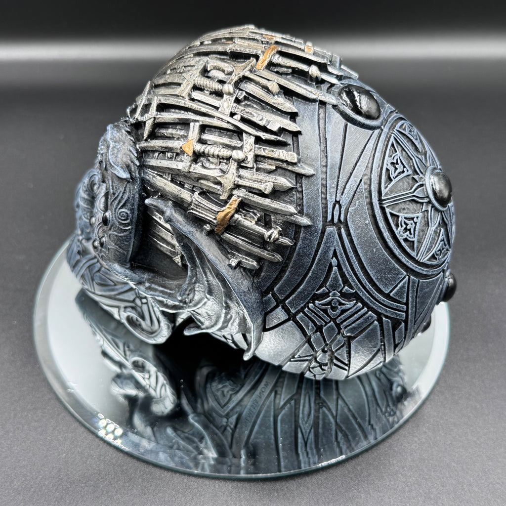 Sword Skull 18.5cm Figurine, Resin, Black